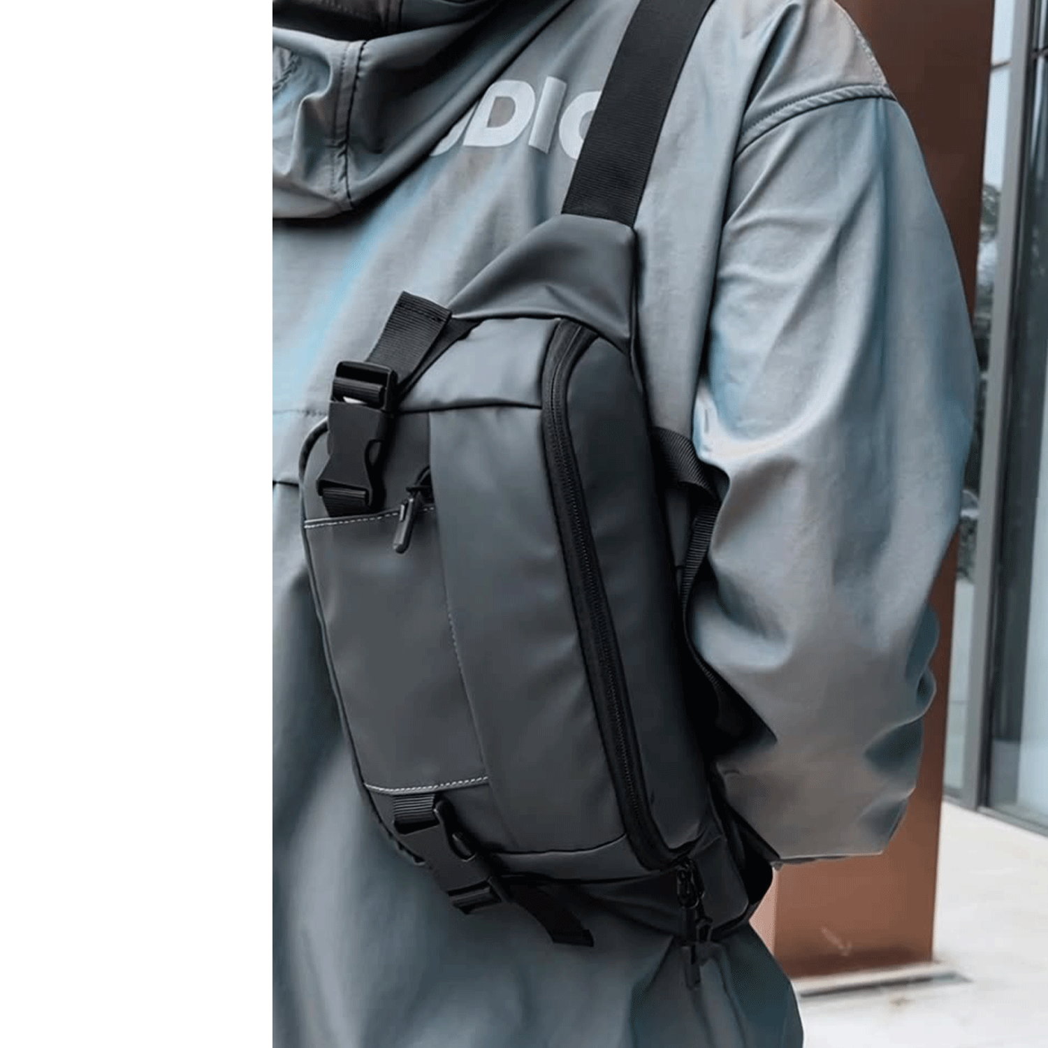nylon Outdoor Waterproof shoulder chest bag Fanny Pack 8