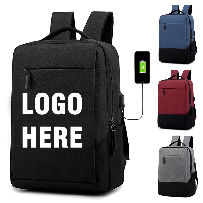 Custom Waterproof Laptop Backpack with USB Charging Port 2