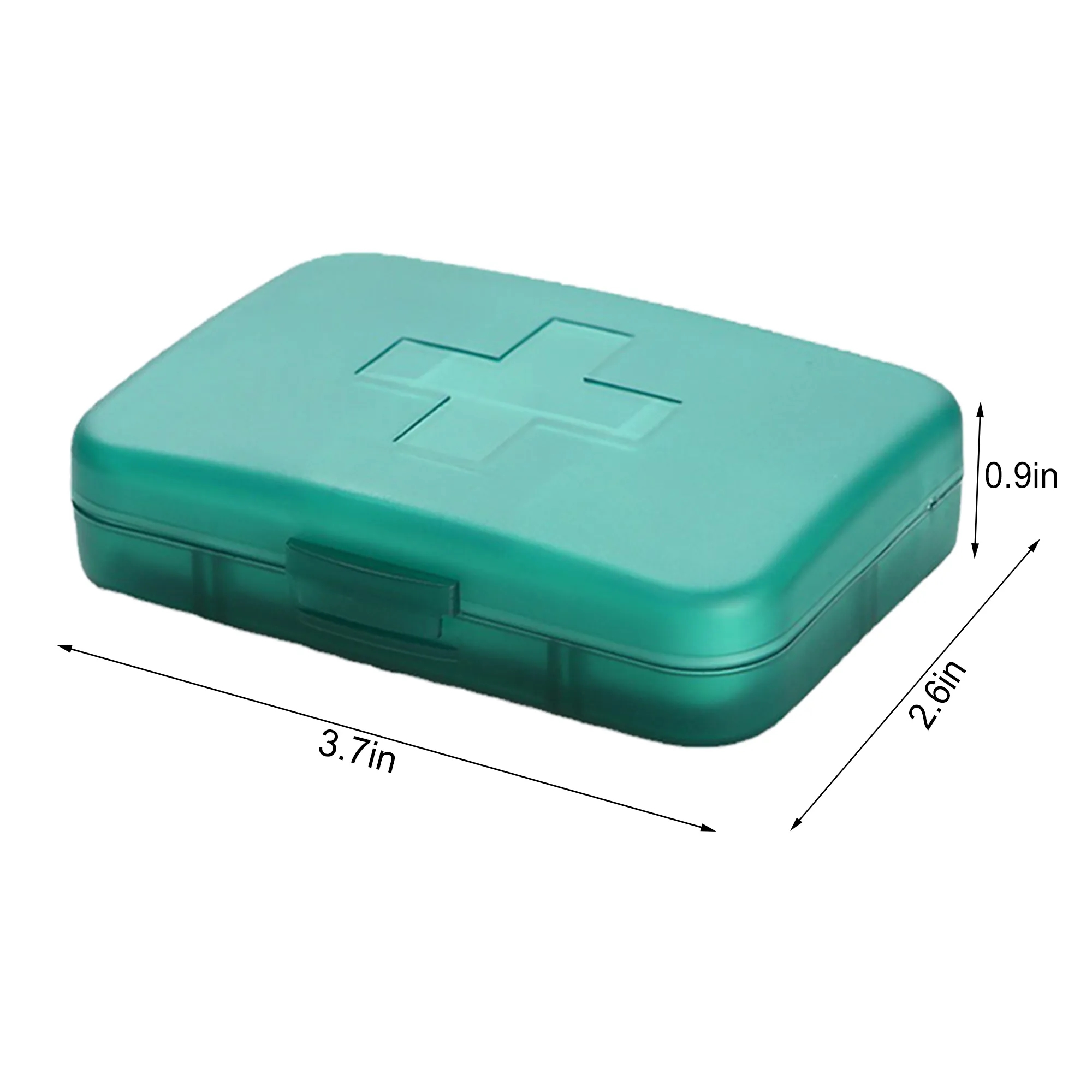 Portable 6 Compartment Pill Box Travel Case 3