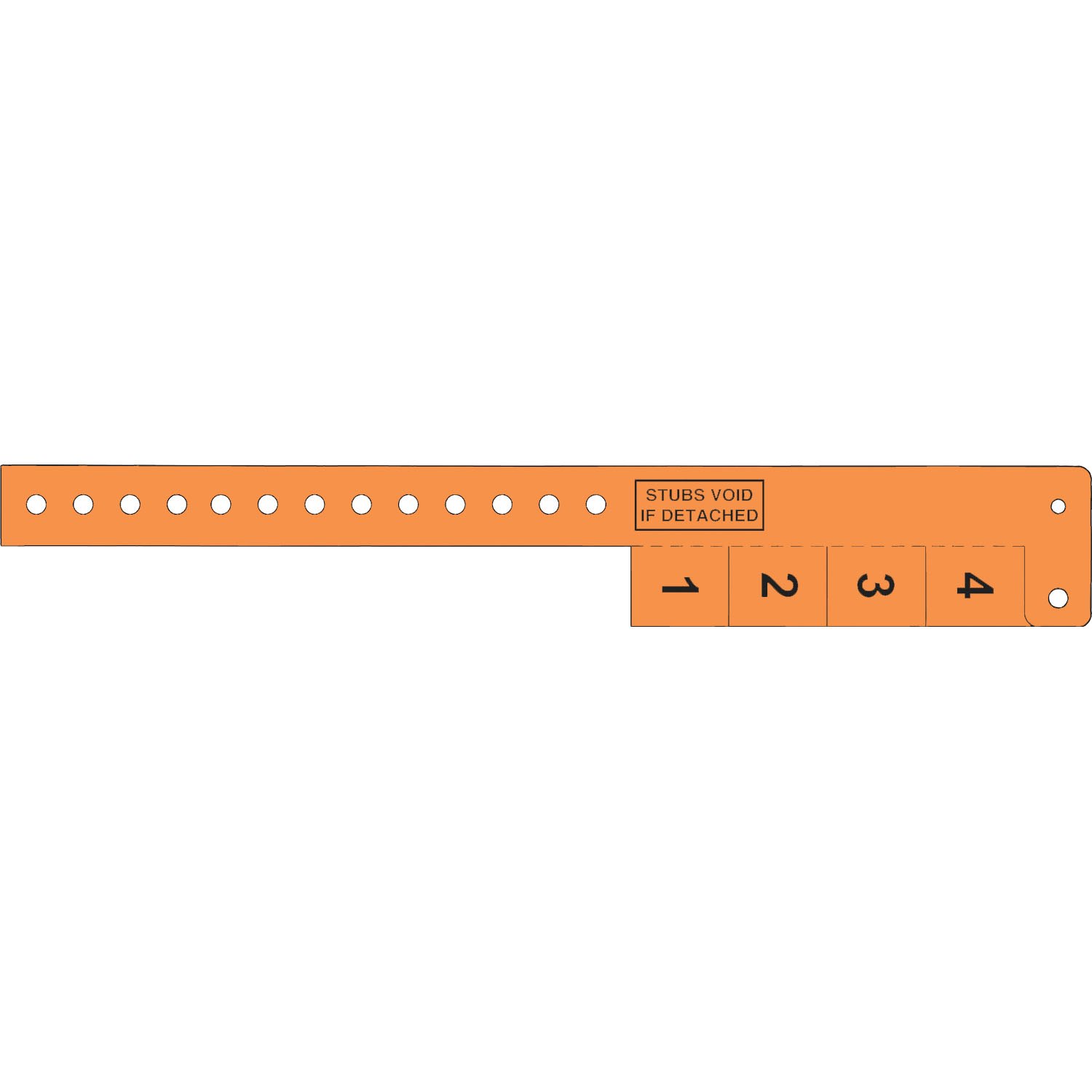 Multi-Tab Vinyl Wristband with 4 Tabs 7