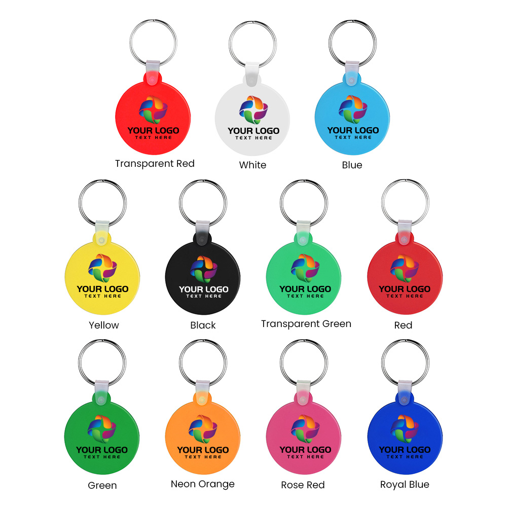 Round Shaped Silicone Keychain 3