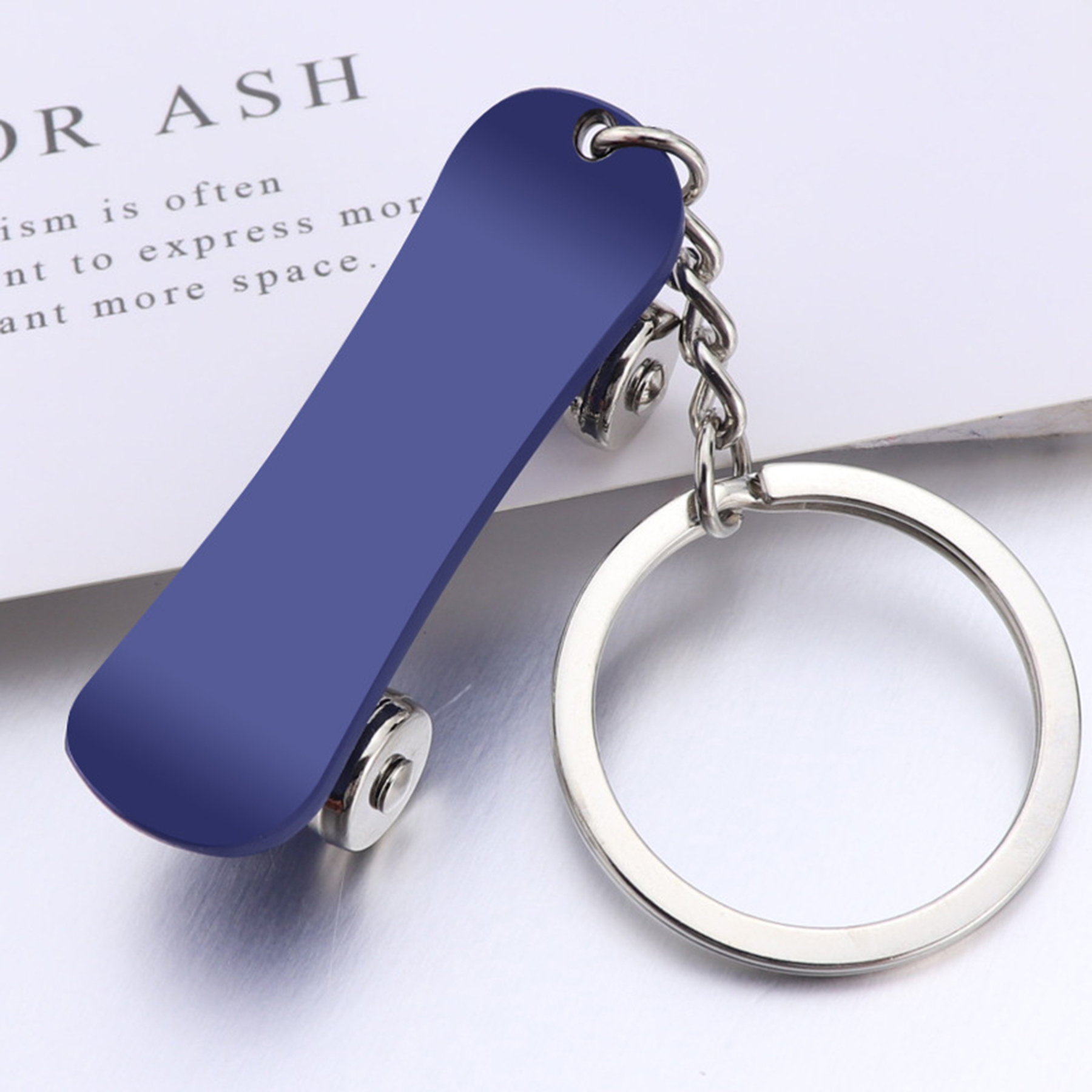 Plastic Skateboard Keychain 4