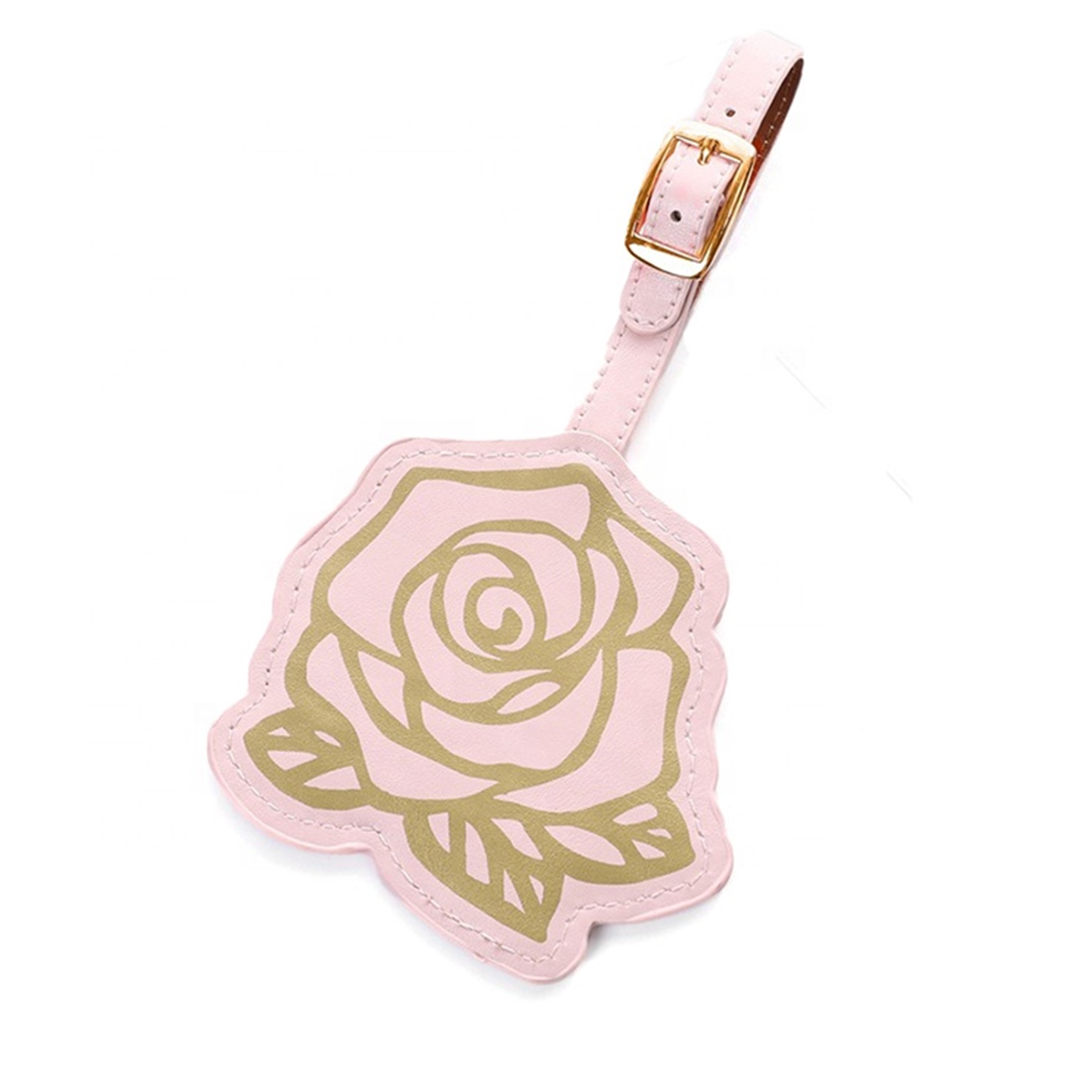Rose Shape PU Luggage Tag Travel Airline Suitcase Name Tags 5