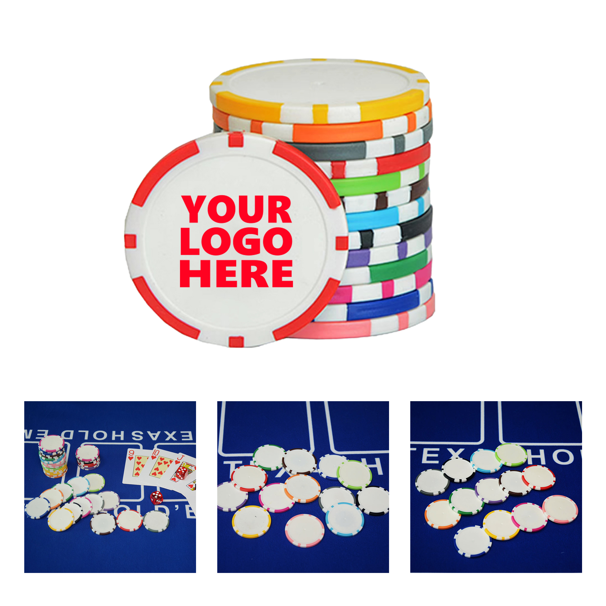 11.5g Custom Professional Clay Poker Chips 2