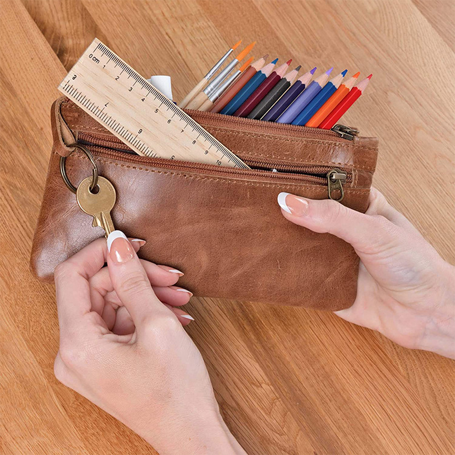 Genuine leather tool bag and digital product packet 3