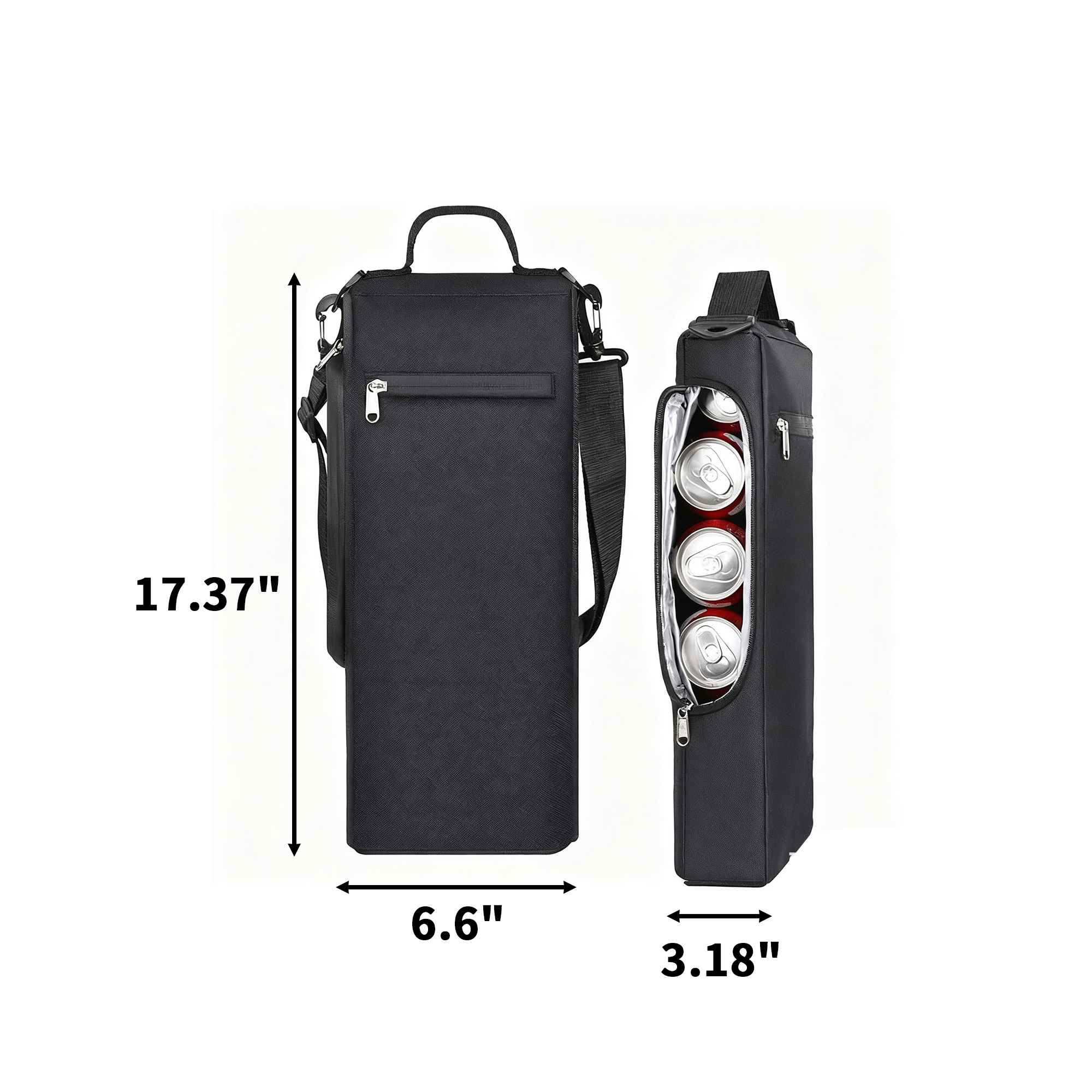 Golf Cooler Bag Holds 6 Cans With Insulated 600D Shell 4