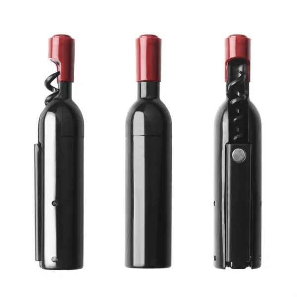 Wine Bottle Fridge Magnets with Red and Cup Openers 8