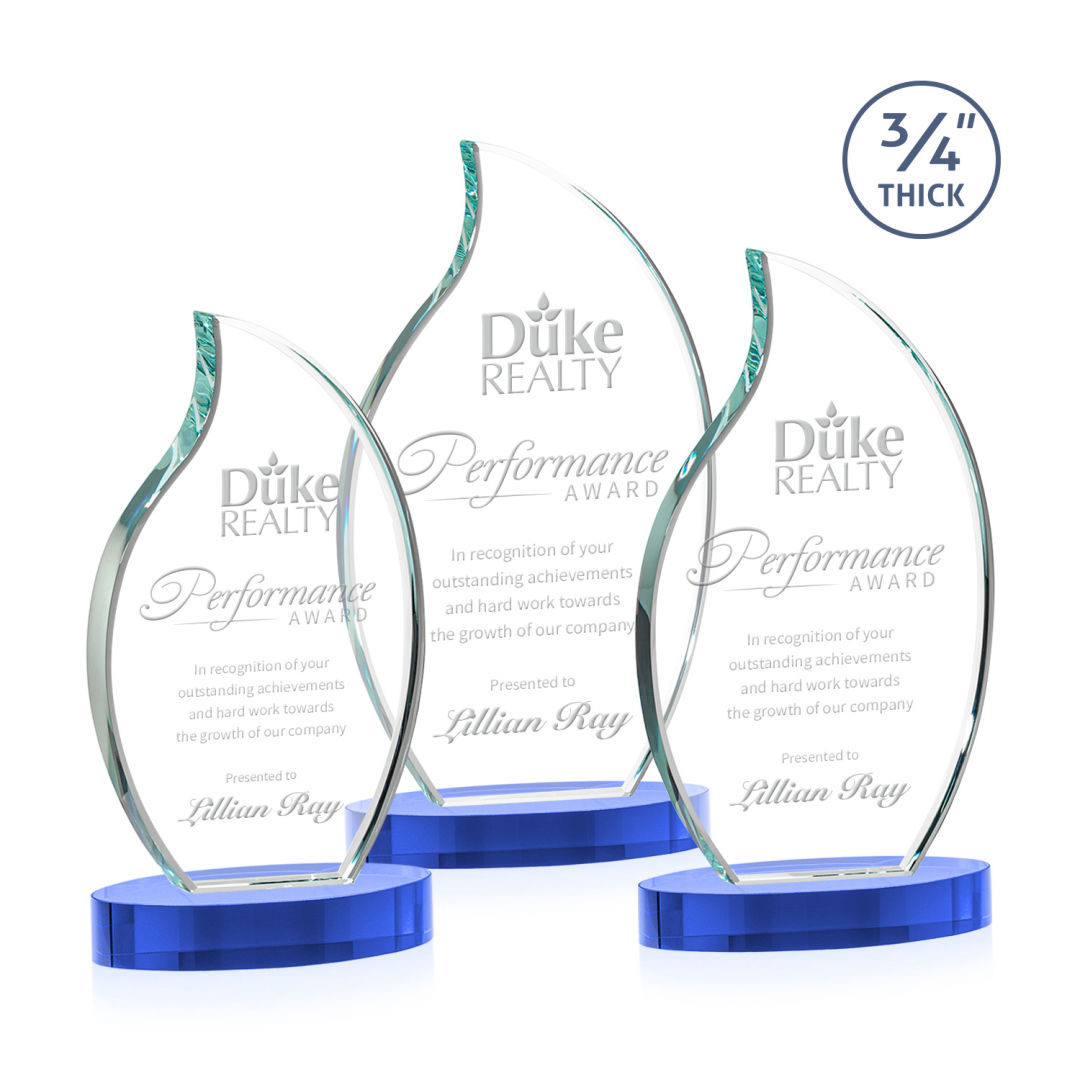 Croydon Flame Award on Alberton Base - Sky Blue