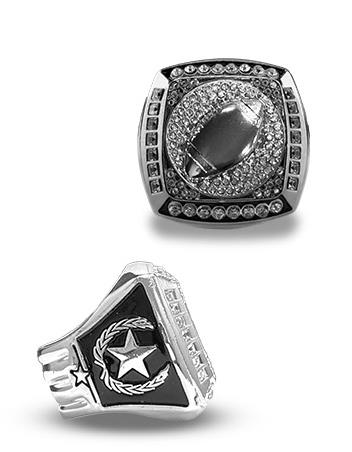 Football Championship Ring Silver 2