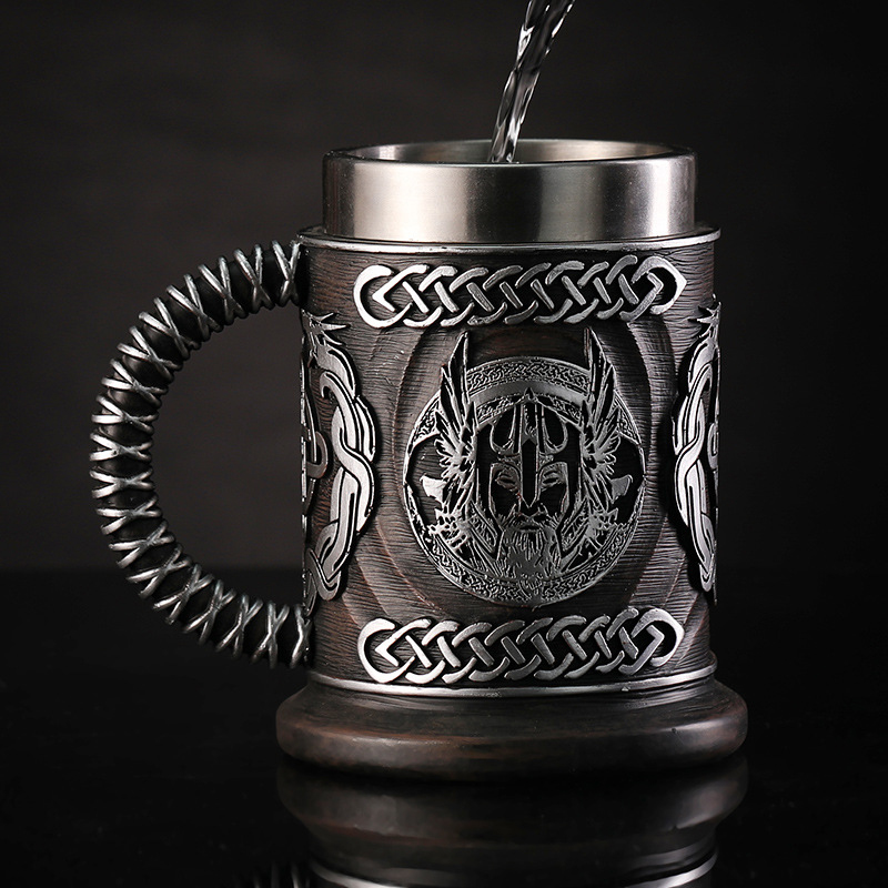 EpicMug Customizable Resin Molded Exterior Mug - Stainless Steel 550ML 20