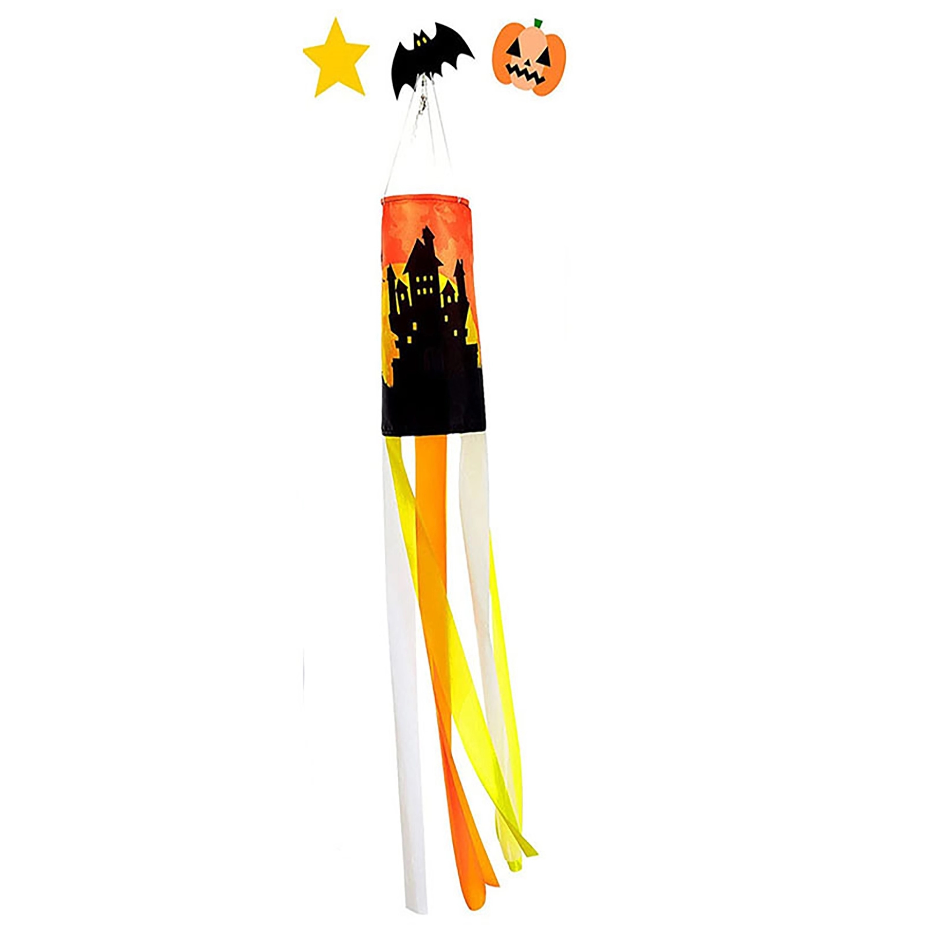 40 Inch Halloween Pumpkin Ghost Windsock Flag Decoration 7