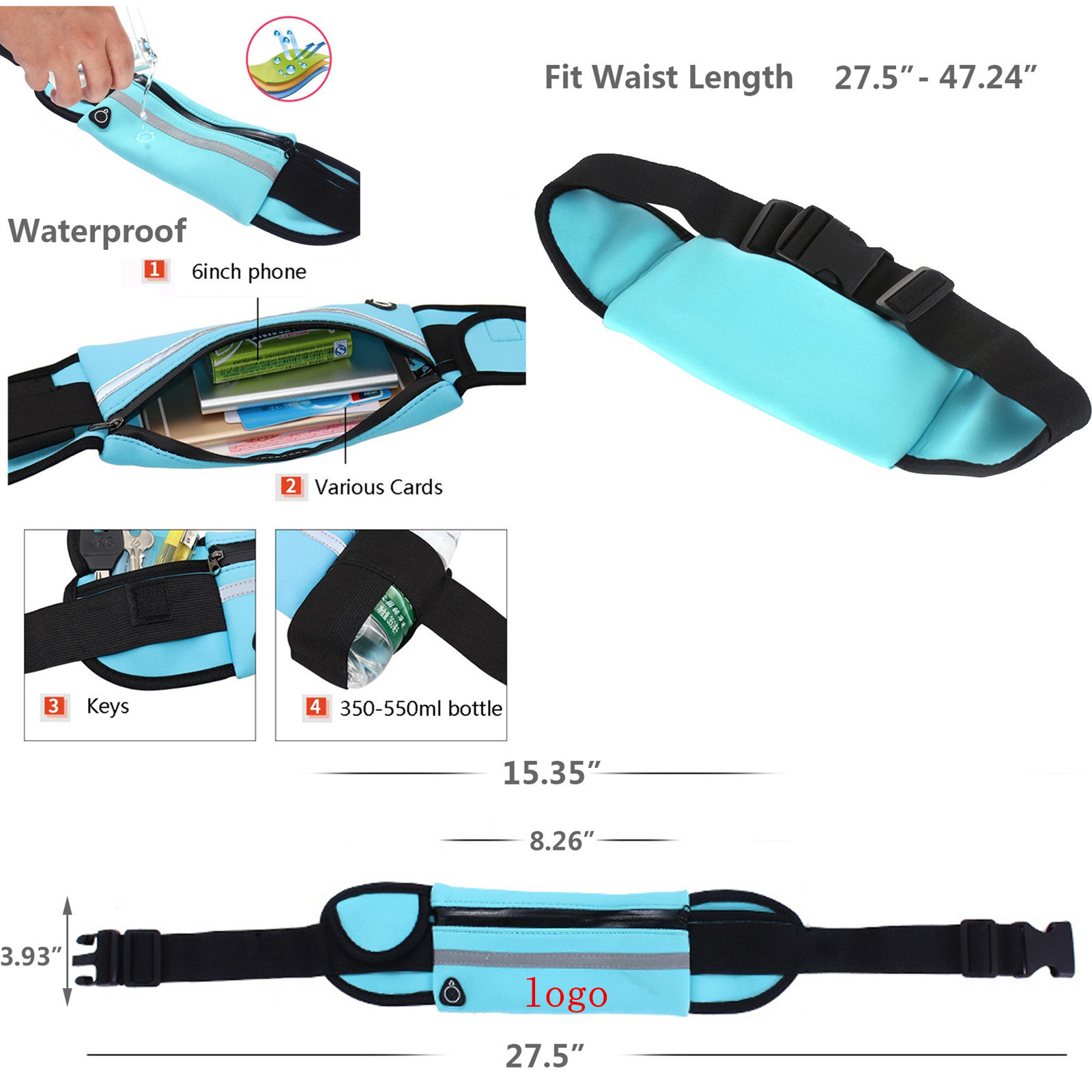 Custom Sports Running Phone Waist Pocket/Bags 3