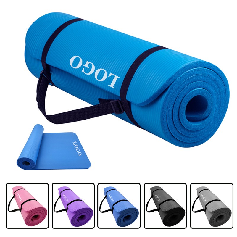 Thick Yoga Mat Fitness & Exercise Mat with Strap 2