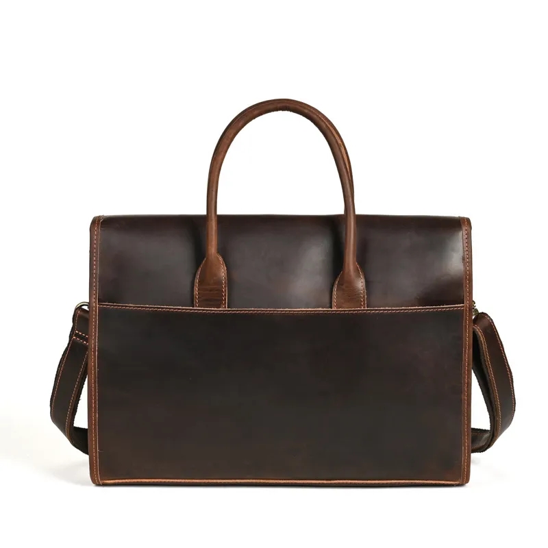 Leather Briefcases Laptop Messenger Bag 4