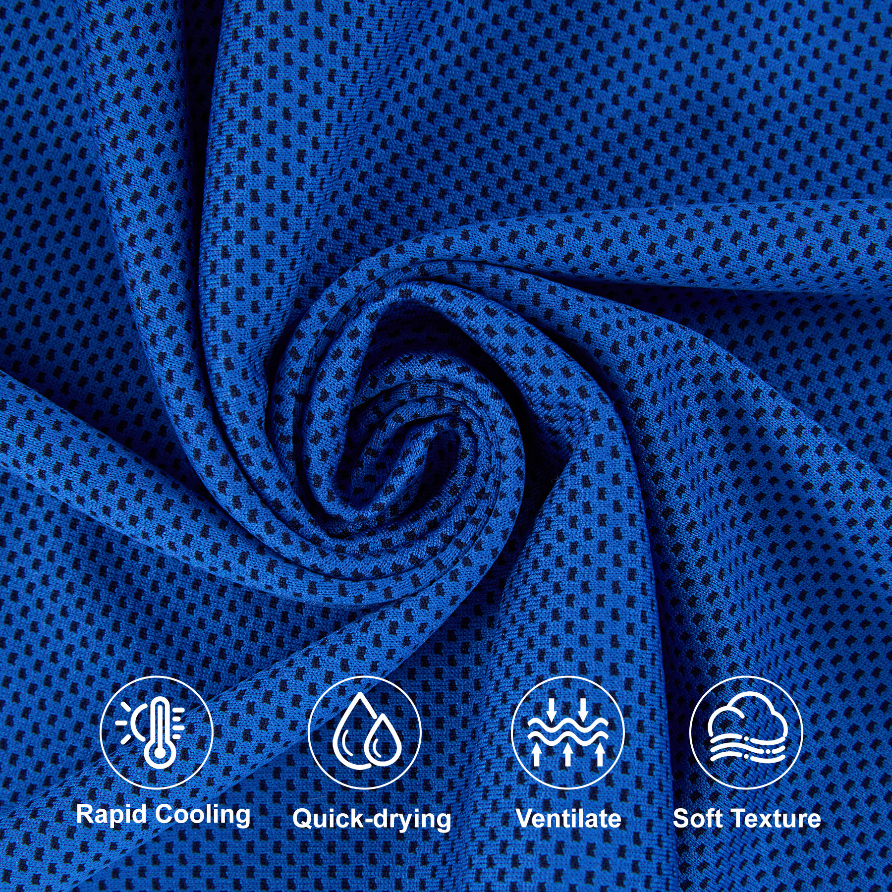 Breathable Cooling Towel With PVC Zip Pocket 15