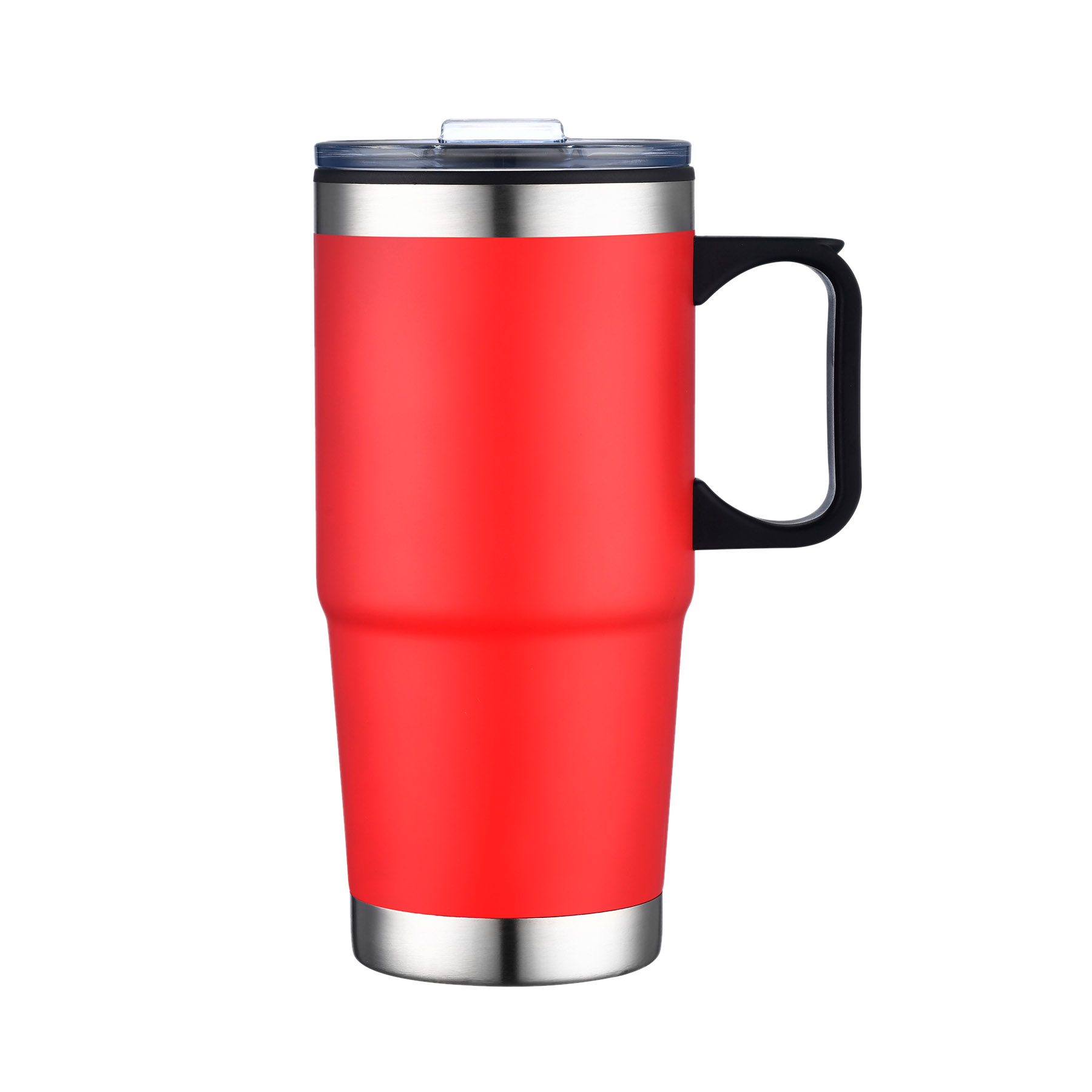 24 oz. Stainless Steel Black Carrying Handle Travel Mug 7