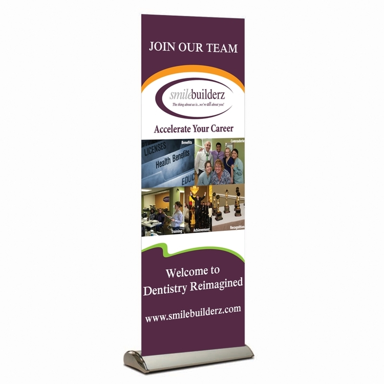 Retractable Banner Stand Kit, Premium Base with Premium Film Graphic, 33" x 80" 5