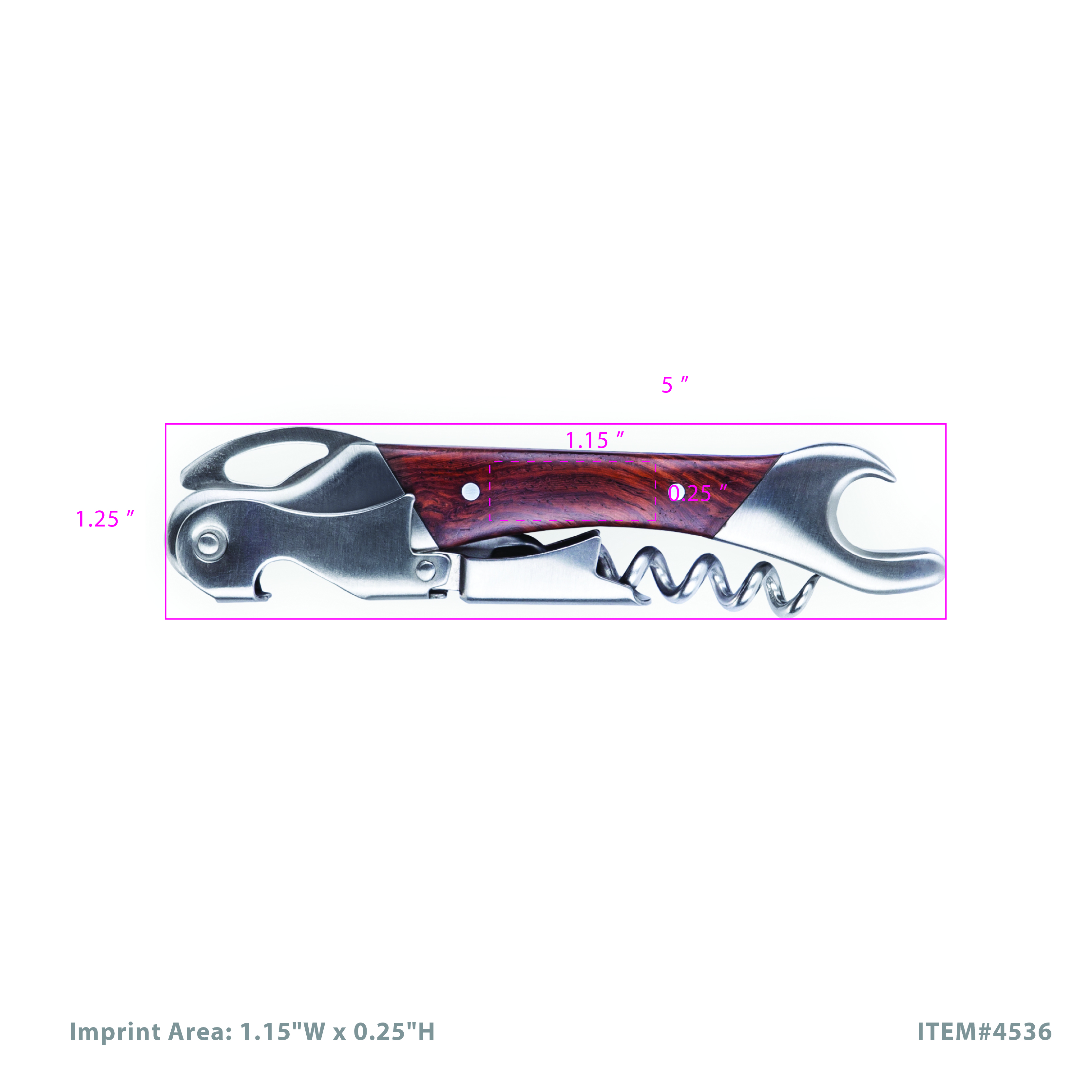 Viski® Admiral™ Double Opener Corkscrew 5