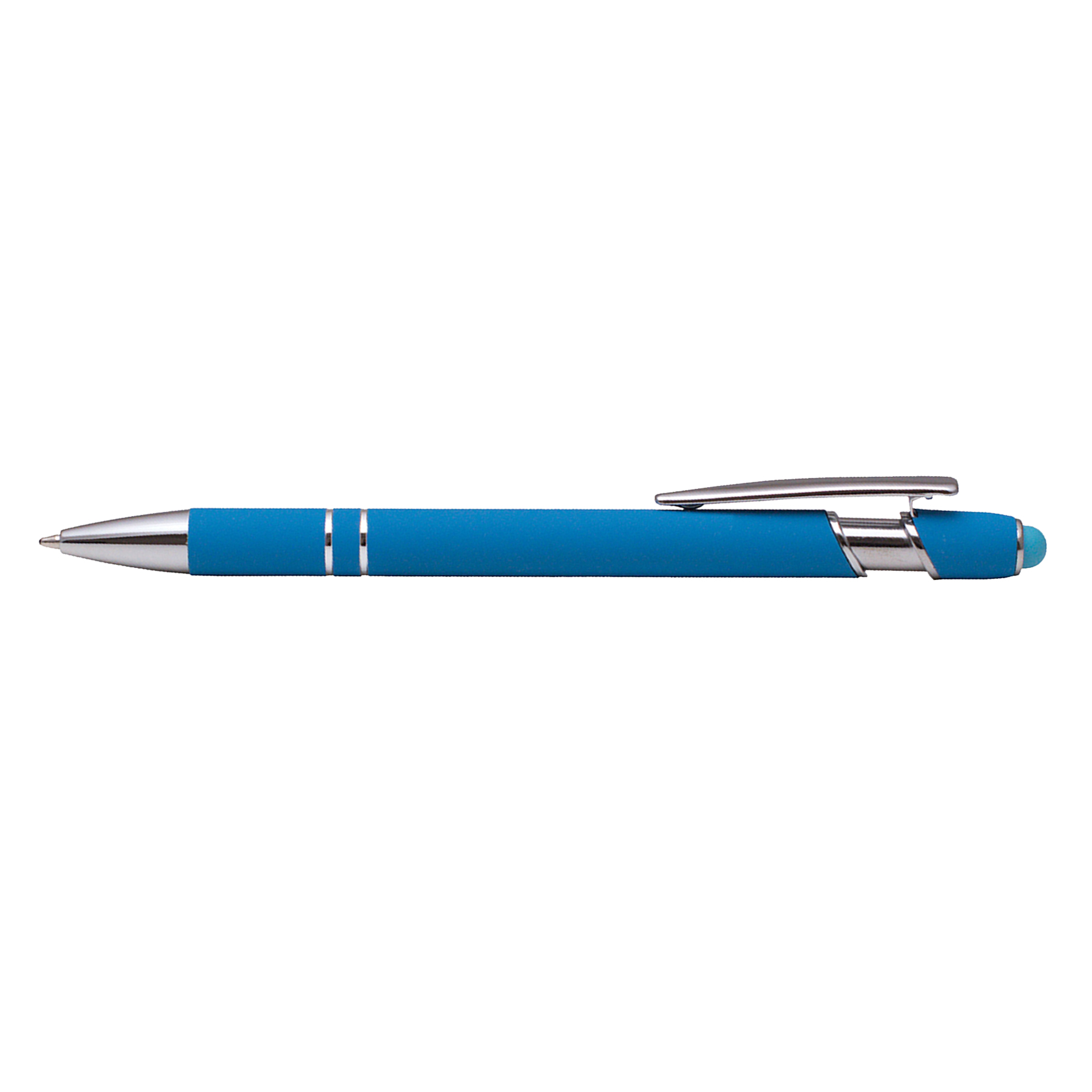 Bright Soft Touch Aluminum Ballpoint Stylus Pen 4