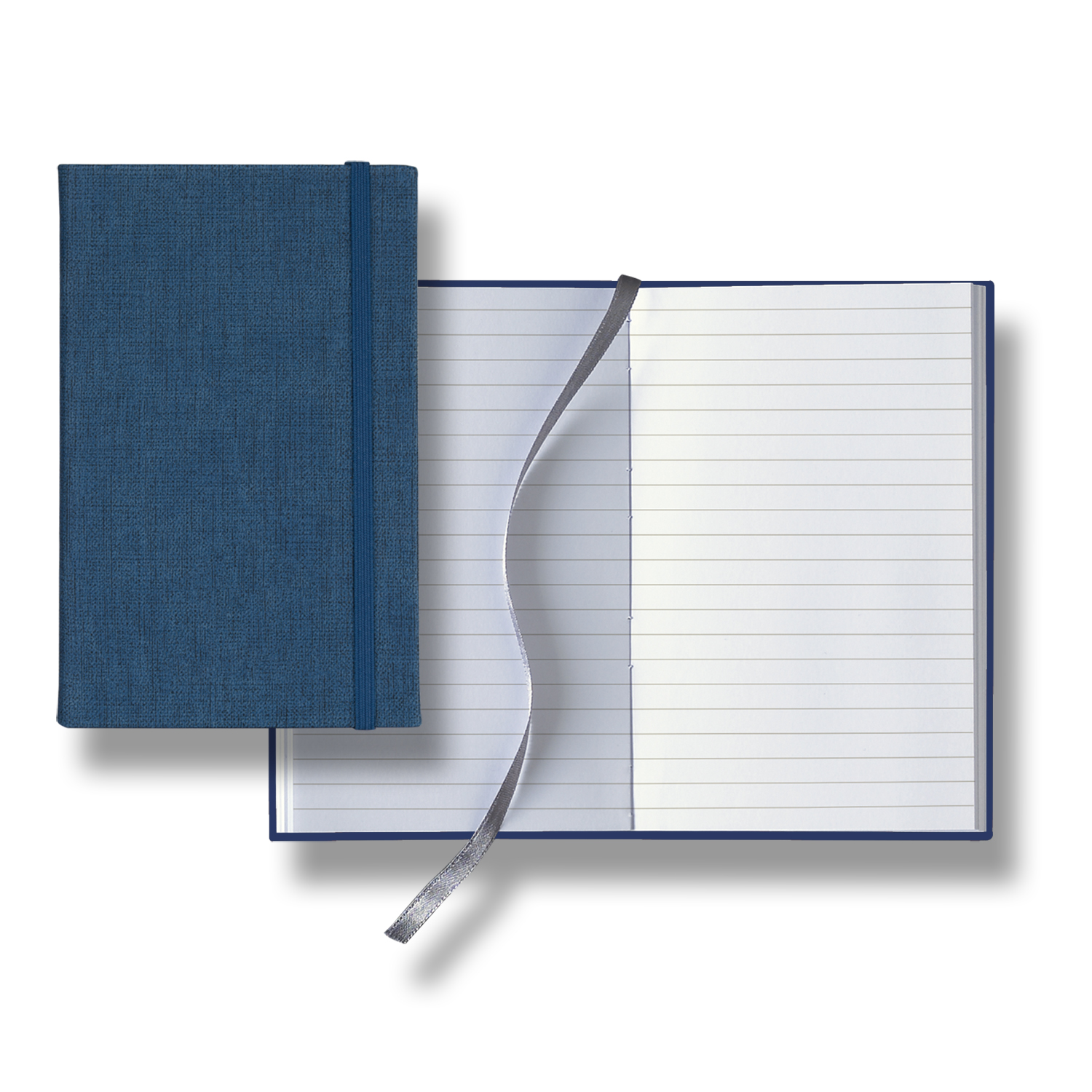 Castelli Linen Banded Pico Lined White Page Journal 6