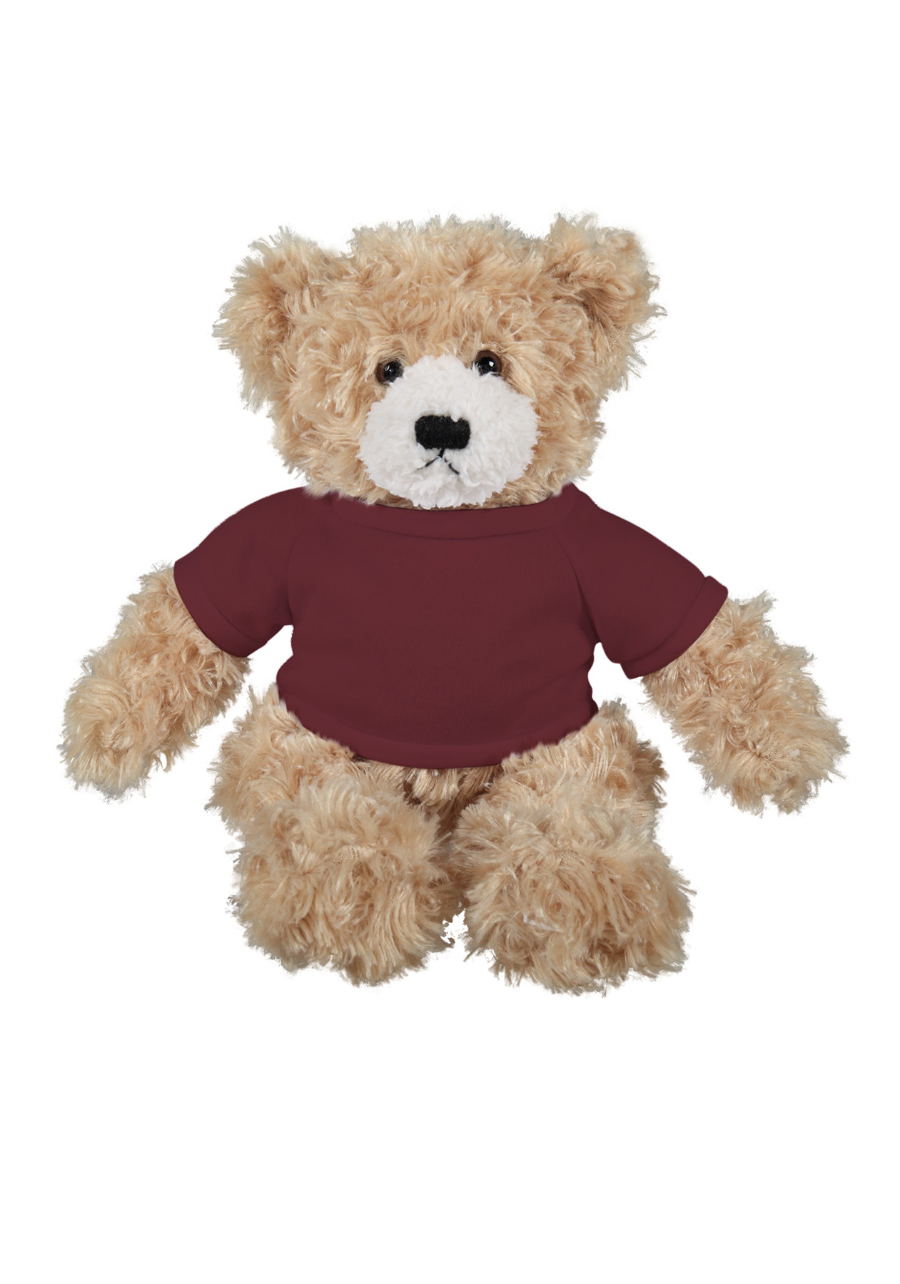 soft plush Beige Brandon Bear  with t-shirt 17