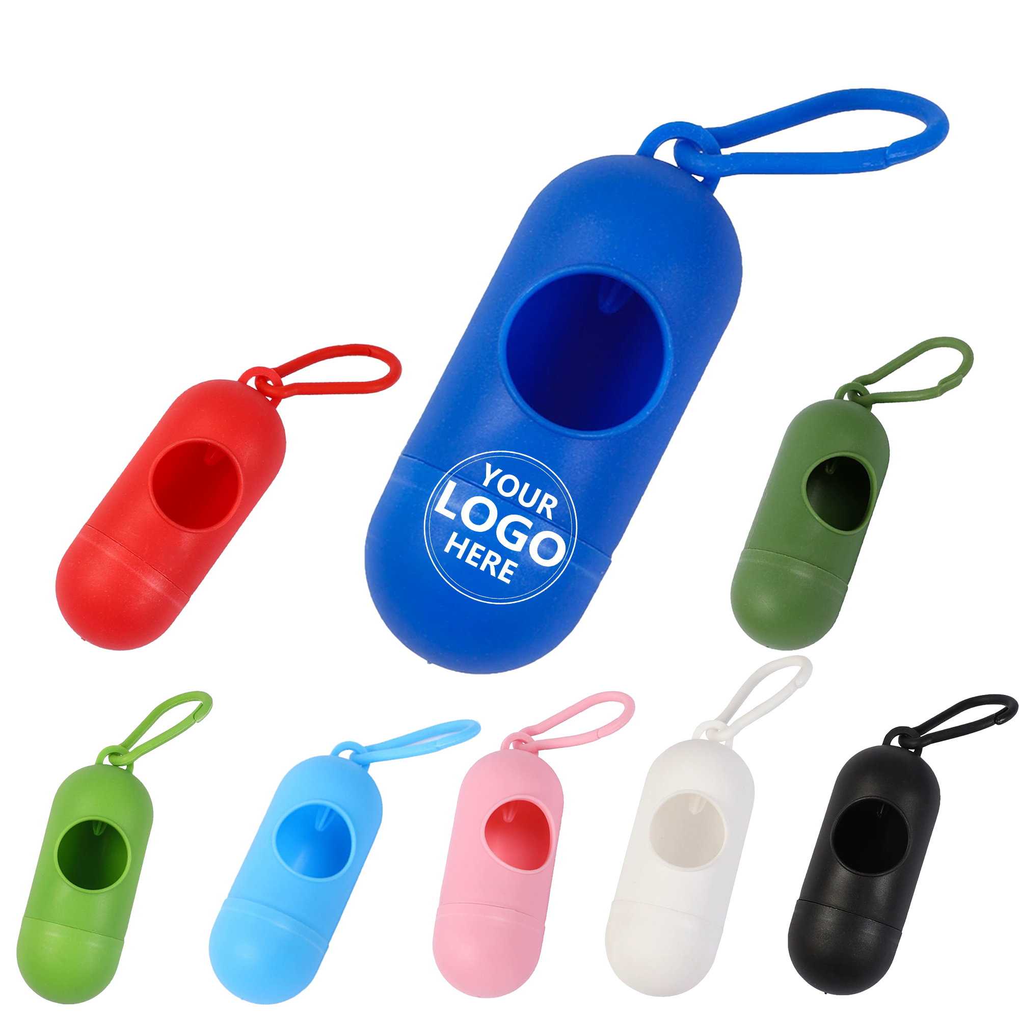 Pill-Shaped Plastic Waste Container 2