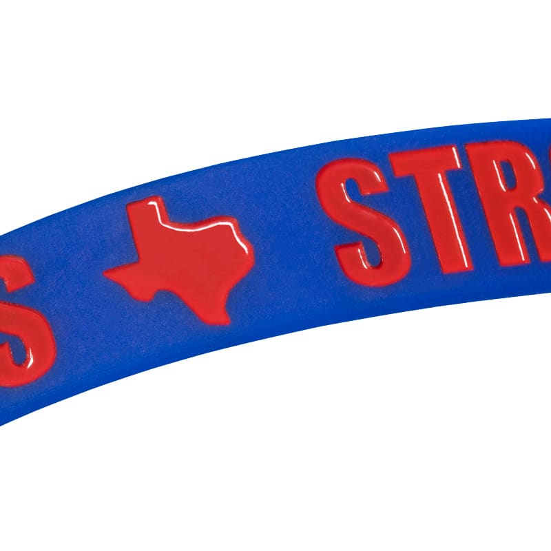 Ink Injected Silicone Adjustable  Wristbands 100