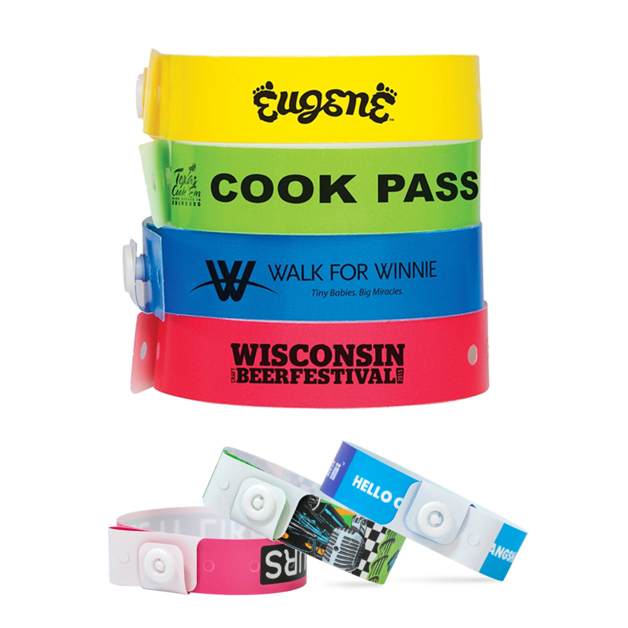 Adjustable L-Shaped PVC Wristbands 1