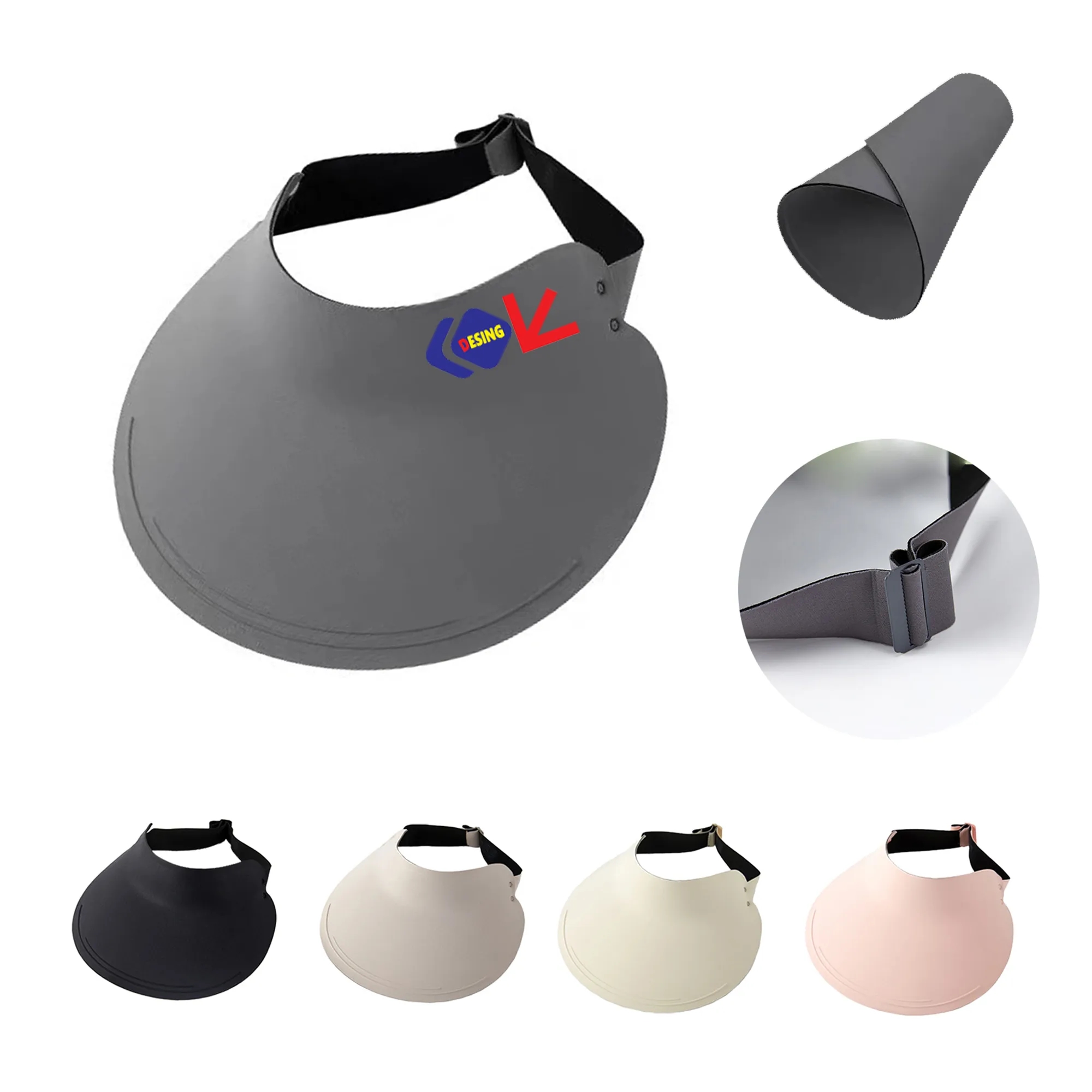 Breathable Wide Brim Visor Sun Hat 2