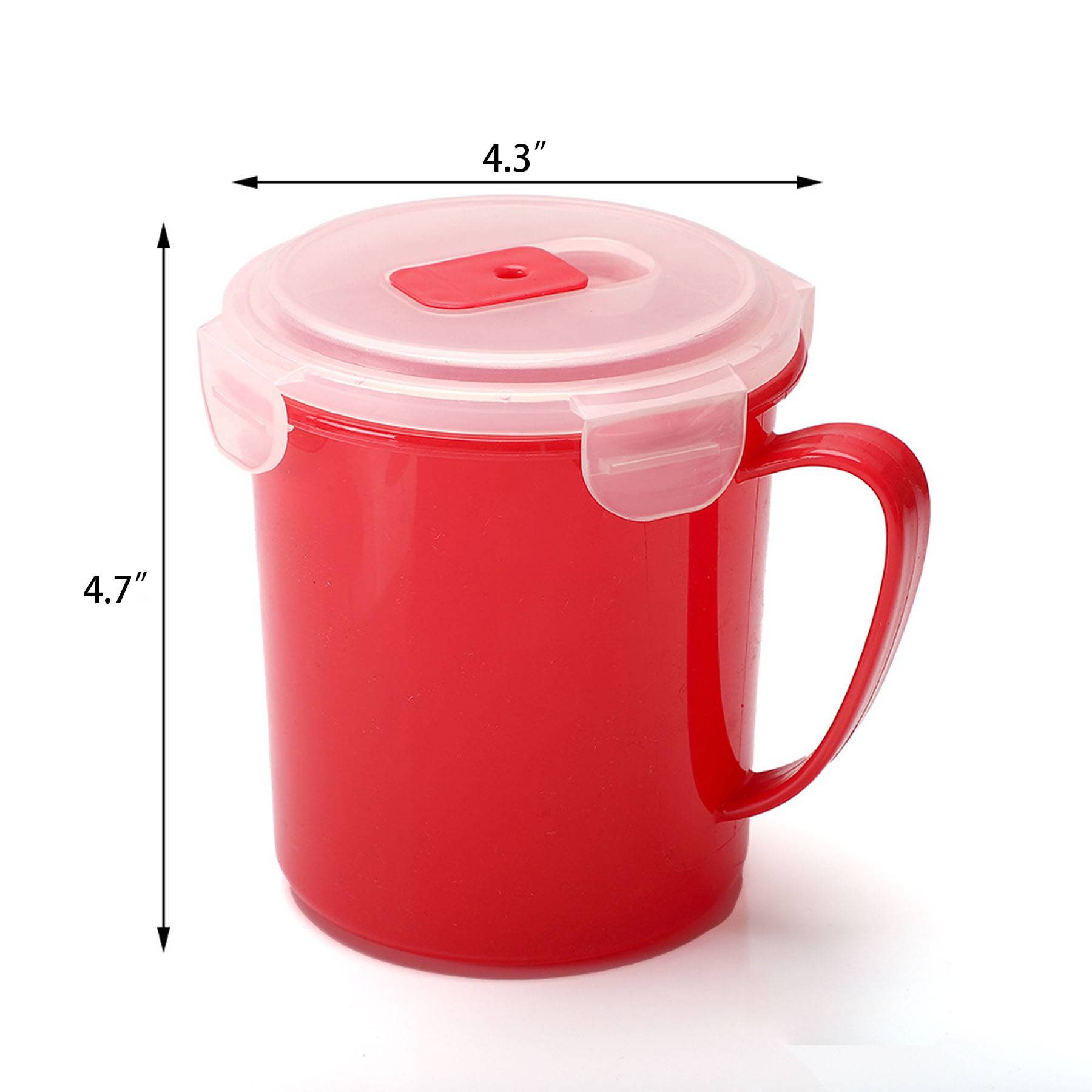 22 Oz. Microwavable Soup Cup Bowl with Cover 2