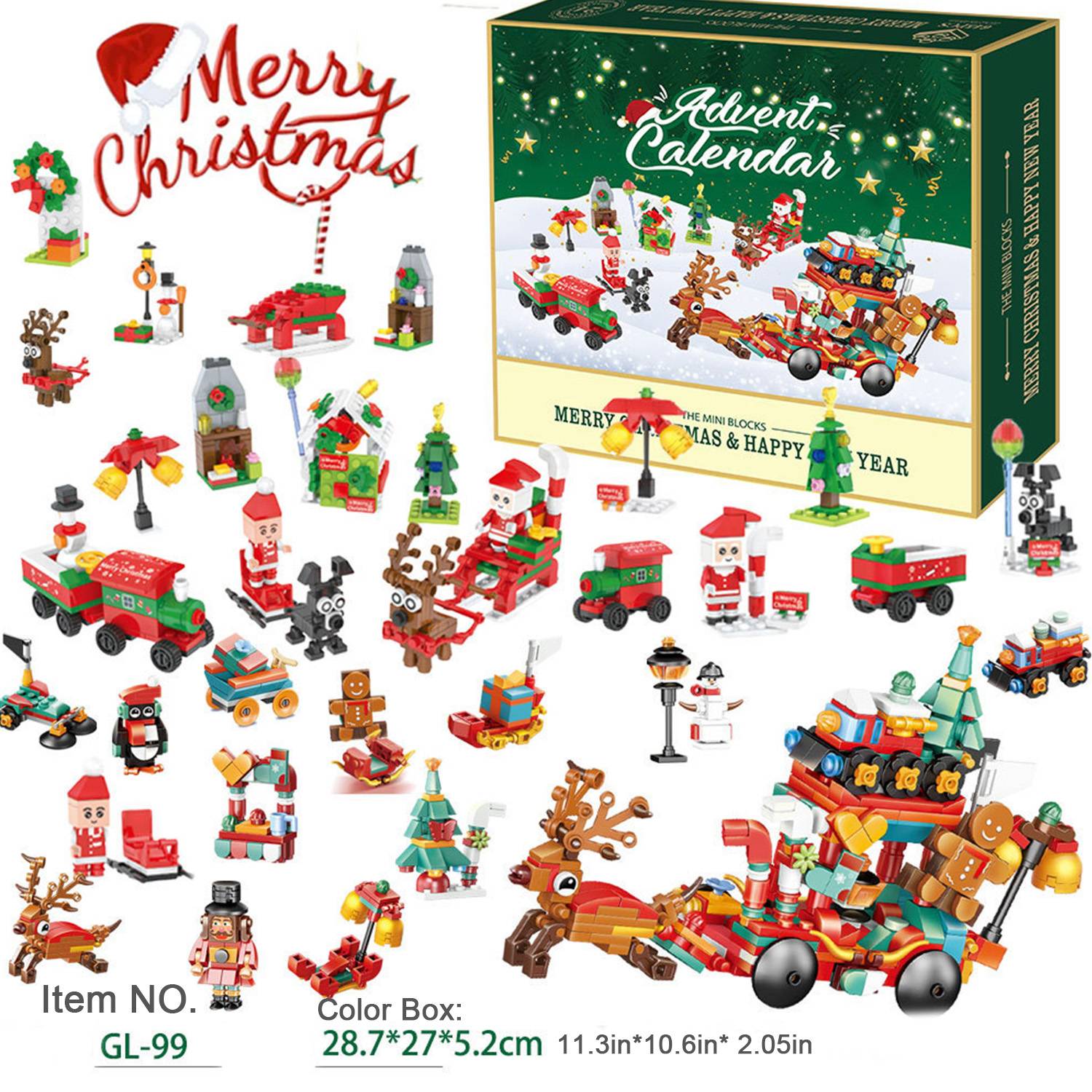 Christmas Tree Building Set Advent Calendar 2024 4