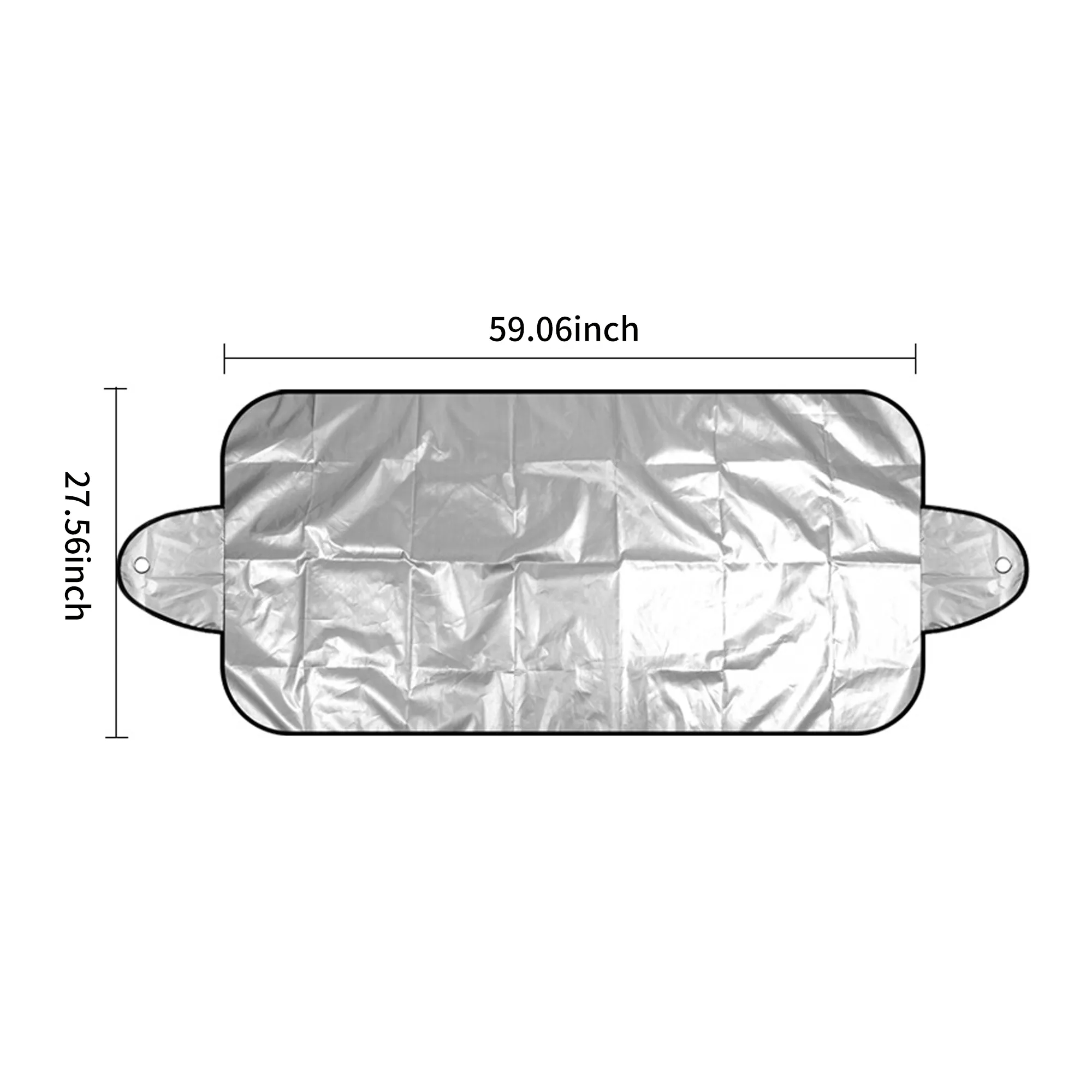 Silver Adhesive Windshield Sunshade 3