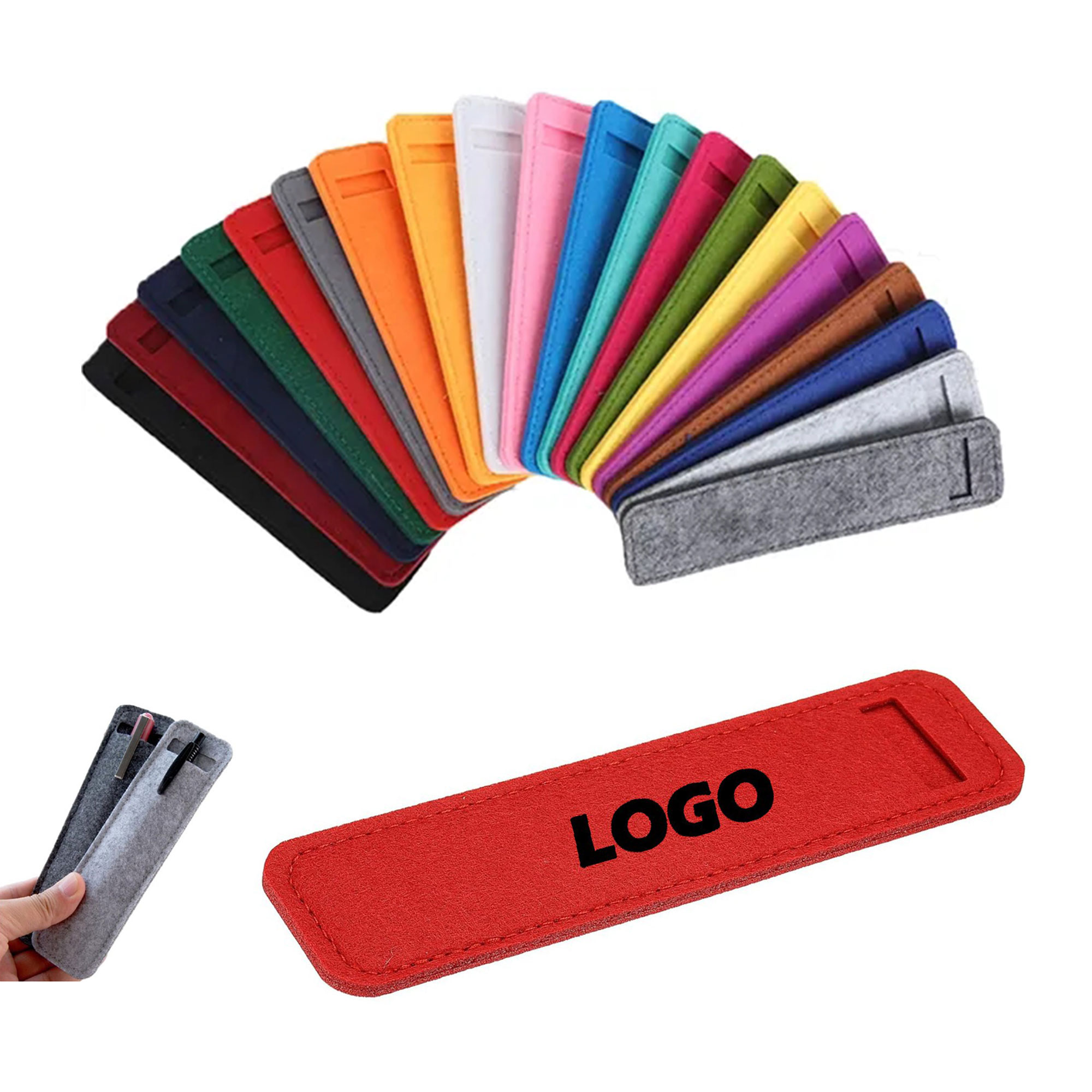 Felt Pen Pencil Case Sleeve Pouch Mini Pocket Protector 8