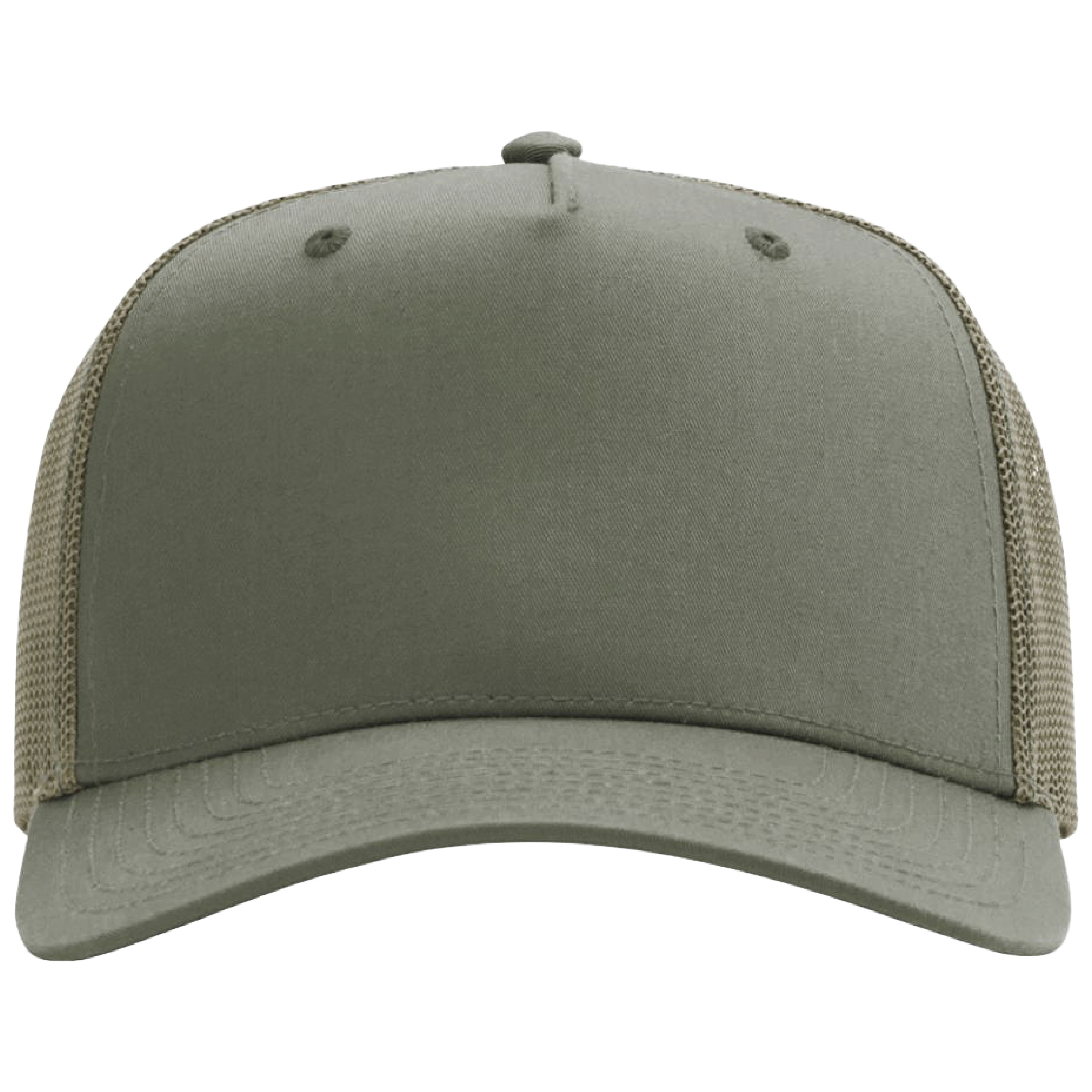 Richardson 112FPC Champ 5-Panel Snapback Trucker Hat w/Leatherette Adhesive Patches or Embroidery 5