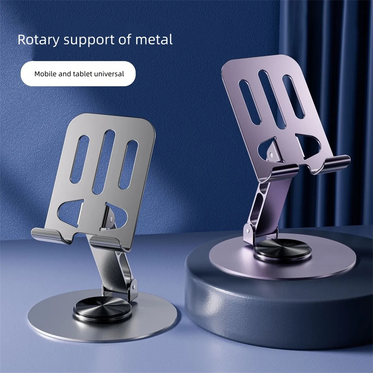 360 Degree Rotation Metal Cell Phone Stand Desk 5