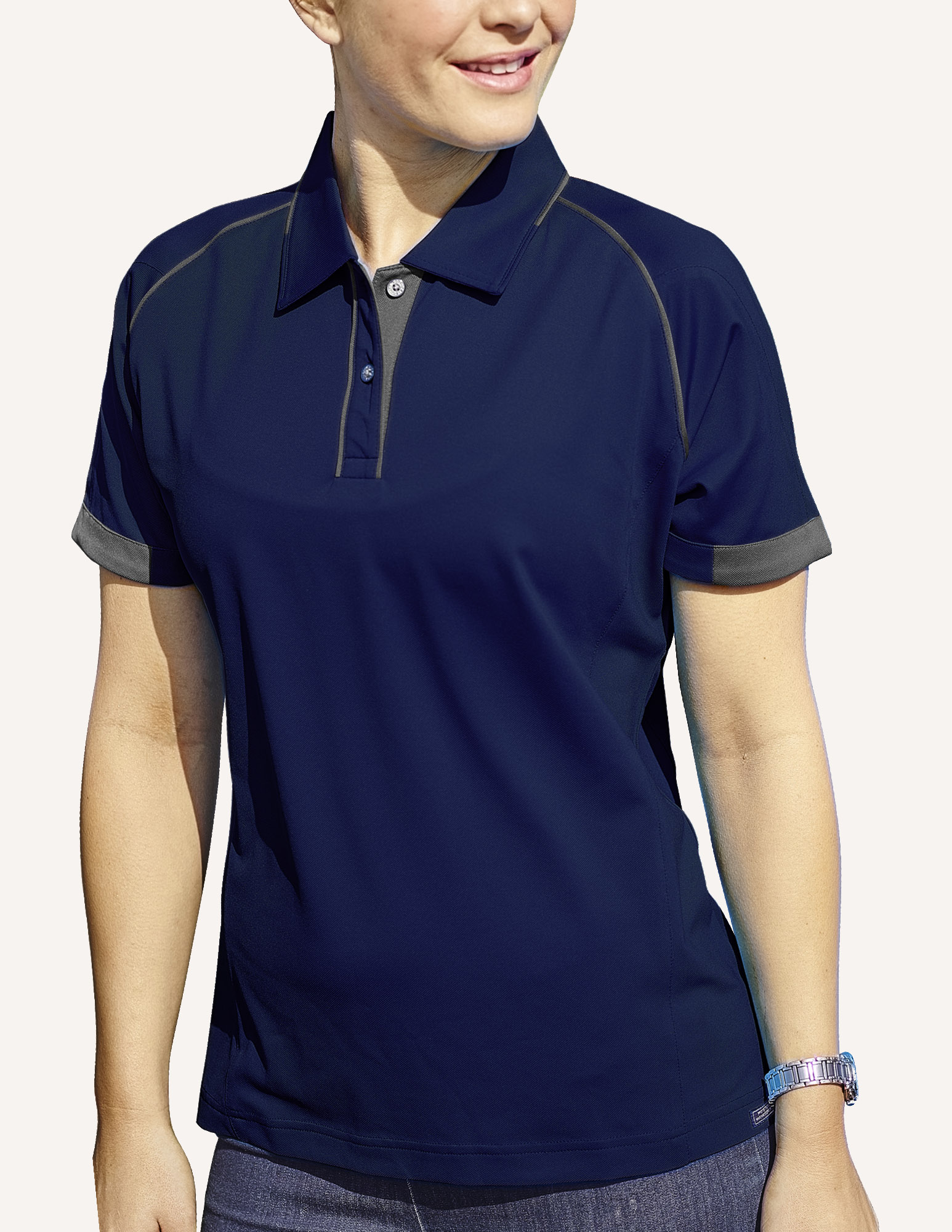Ladies' Aloha Hybrid Cooler Polo Shirt 5