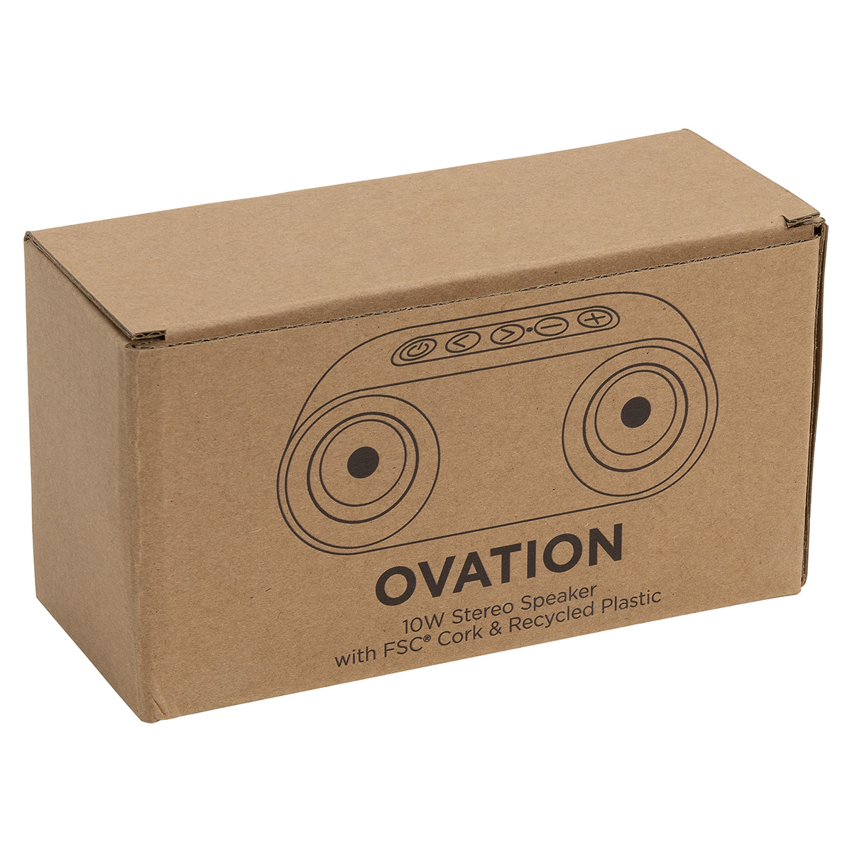 Ovation 10W Stereo Speaker Made With FSC® Cork & Recycled Plastic 2
