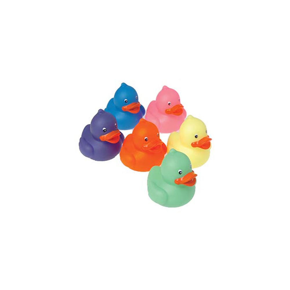 Neon Rubber Ducks - Assorted 3