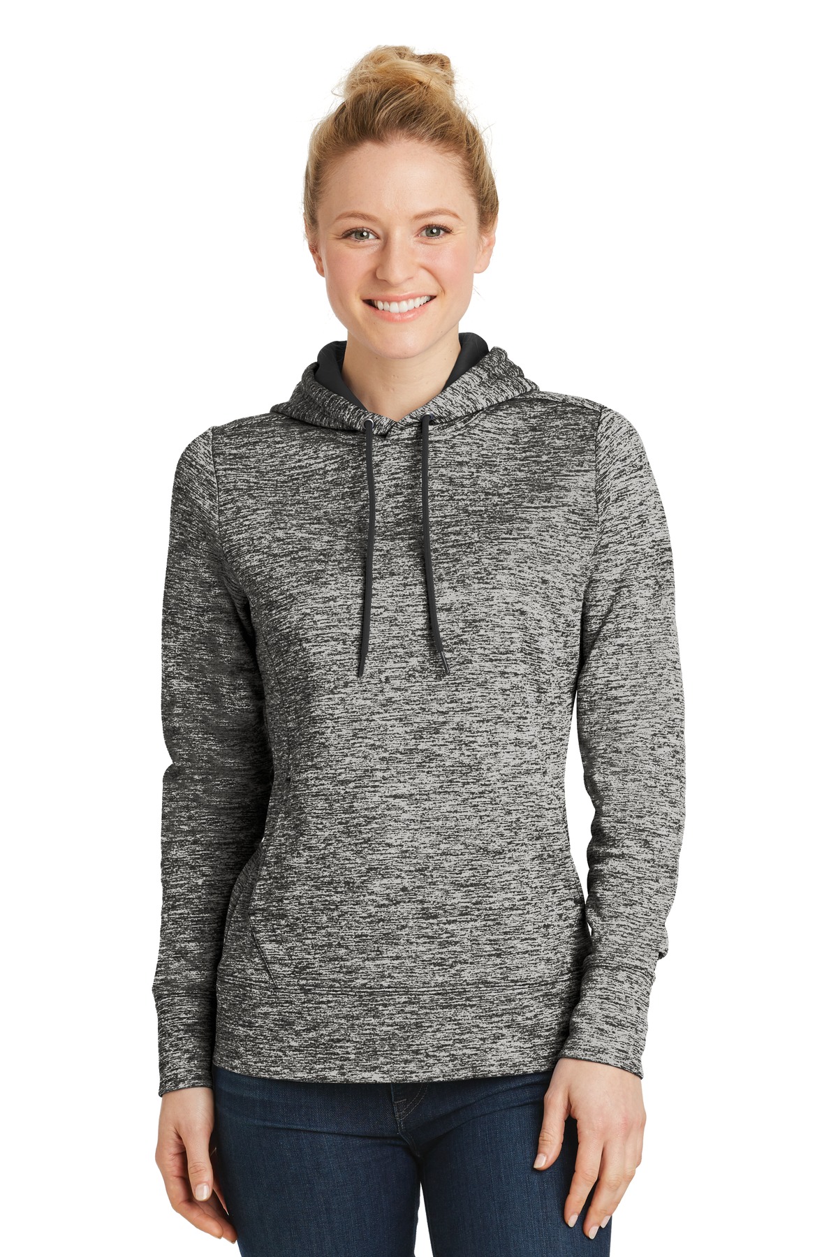 Women's PosiCharge Electric Heather Fleece Hooded Pullover