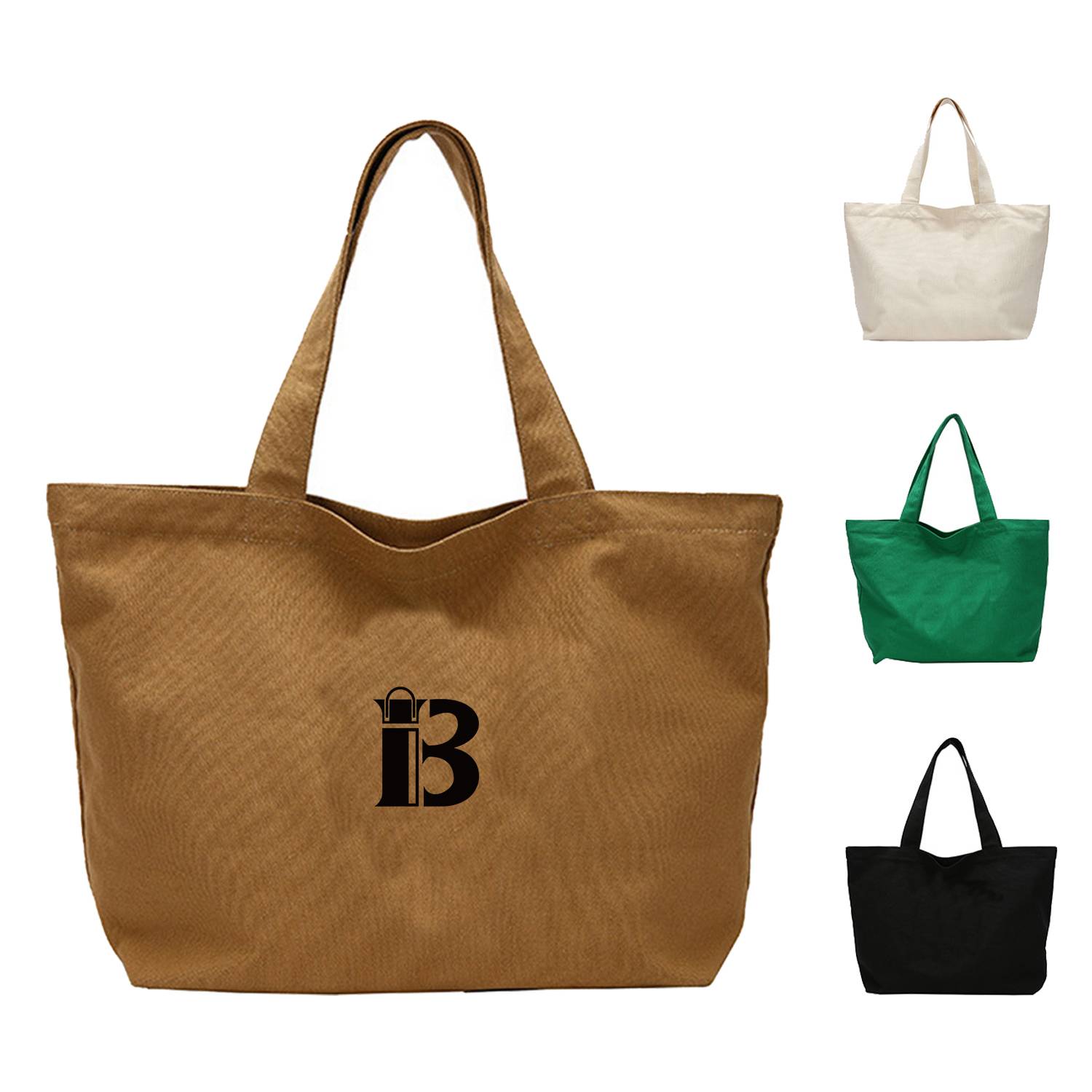 Cotton Canvas Tote Bag, custom tote bag with logo imprint 2