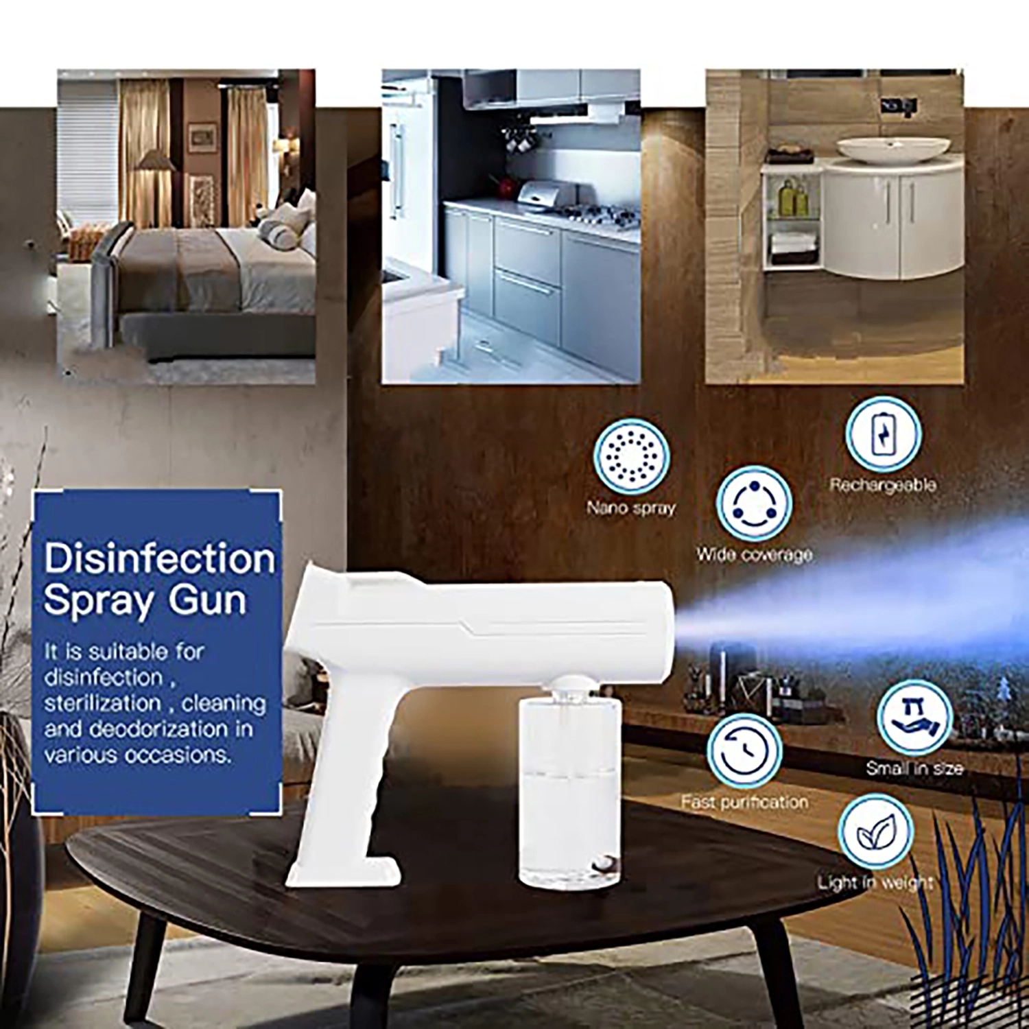 Portable Uv Disinfection Mist Sprayer Gun 5