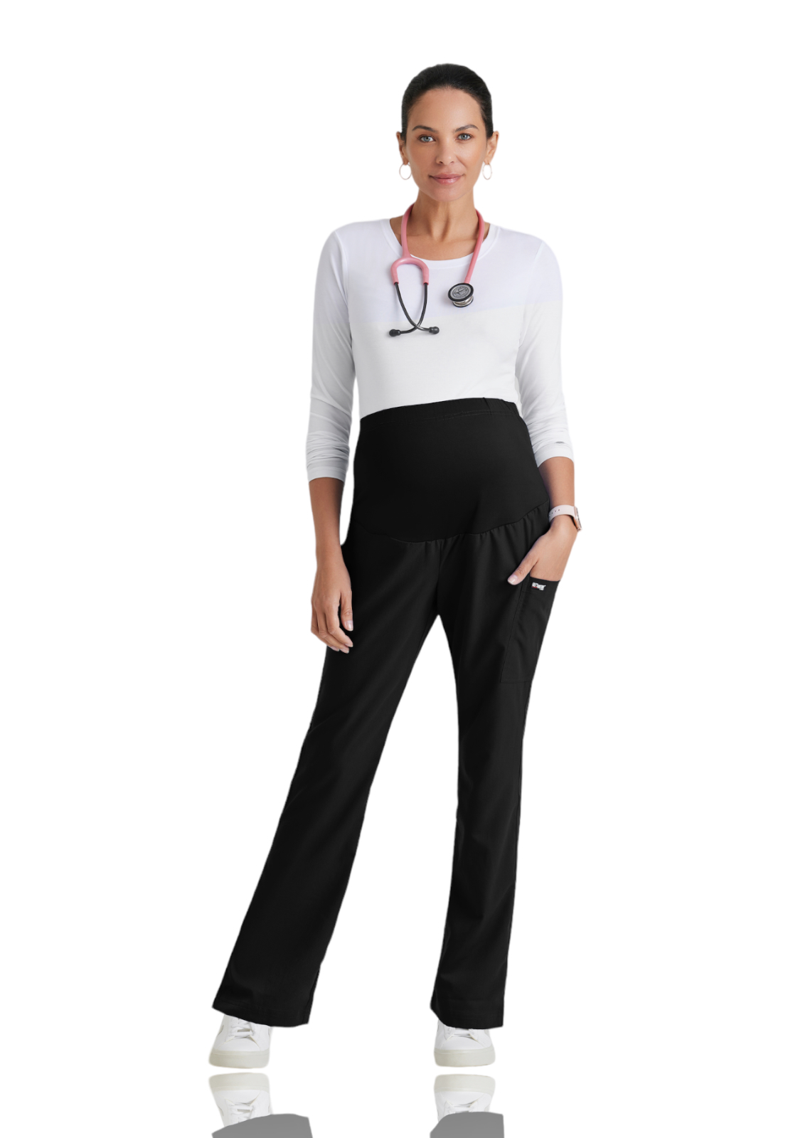 Grey's Anatomy Classic - Women's One-Pocket Lilah Maternity Scrub Pant 6