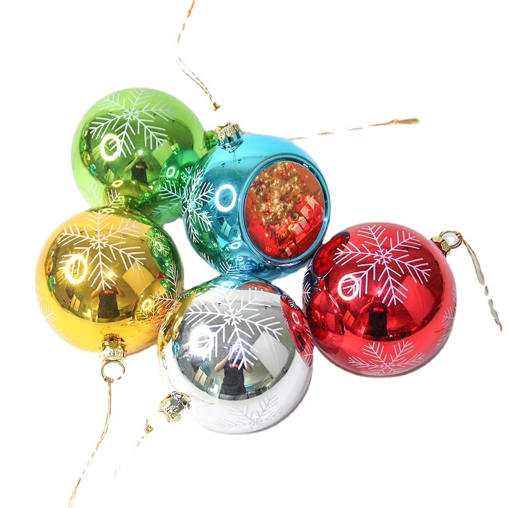3.2" Plastic Christmas Tree Ornament Ball Hanging MOQ50 4