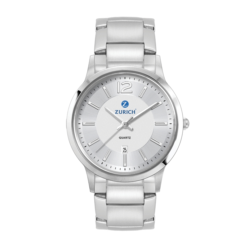Ladies Silver Stainless Steel 3 Hand  Ladies Silver Stainless Steel Case, and Stainless Steel bracelet