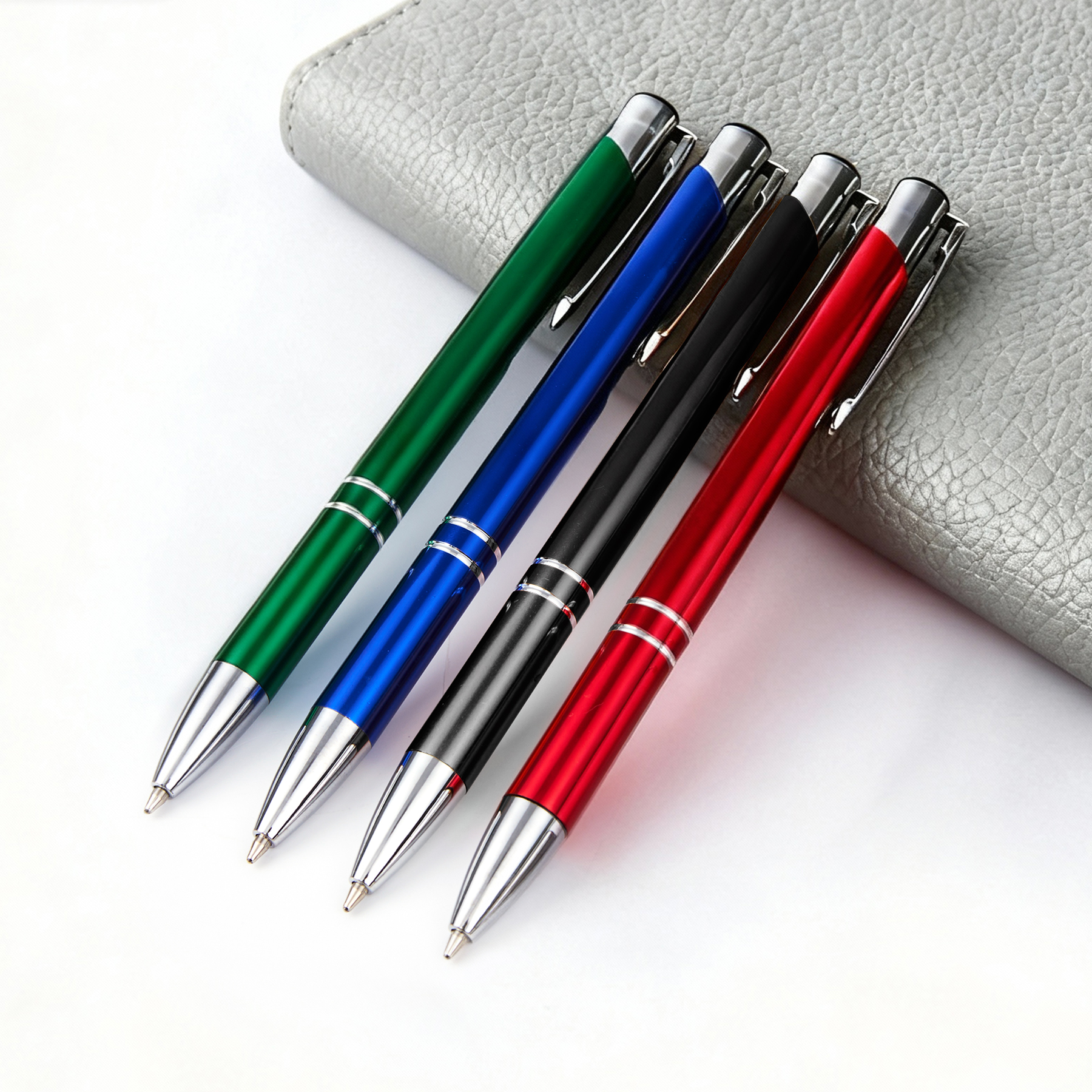 Sleek Metal Finish Aluminum Ballpoint Pens 17