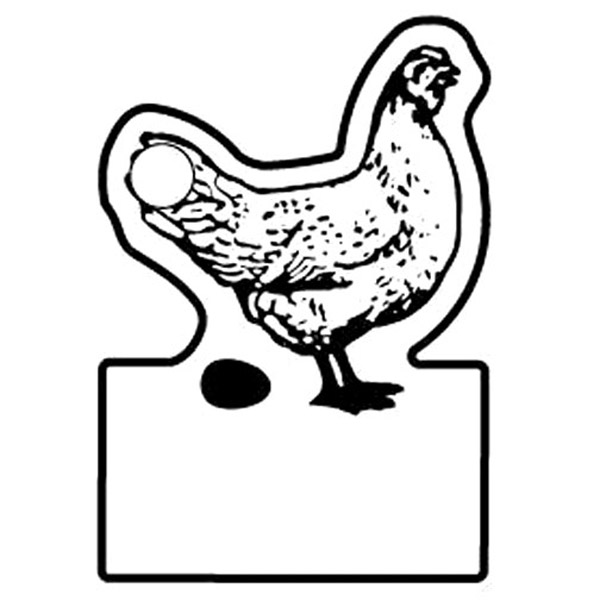 Chicken w/Sign Key Tag (Spot Color) 1