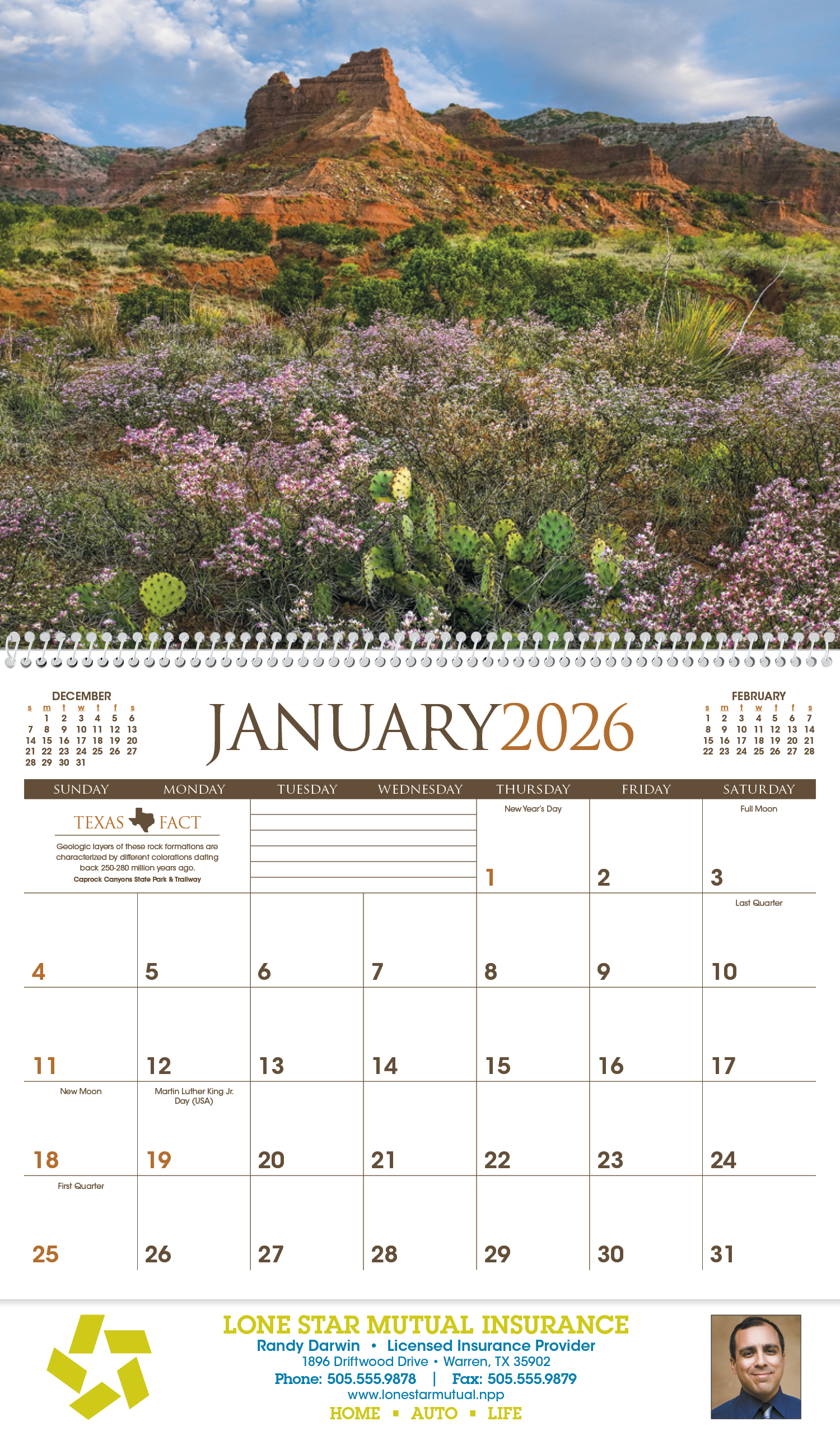 Triumph® Calendars Texas Calendar 42