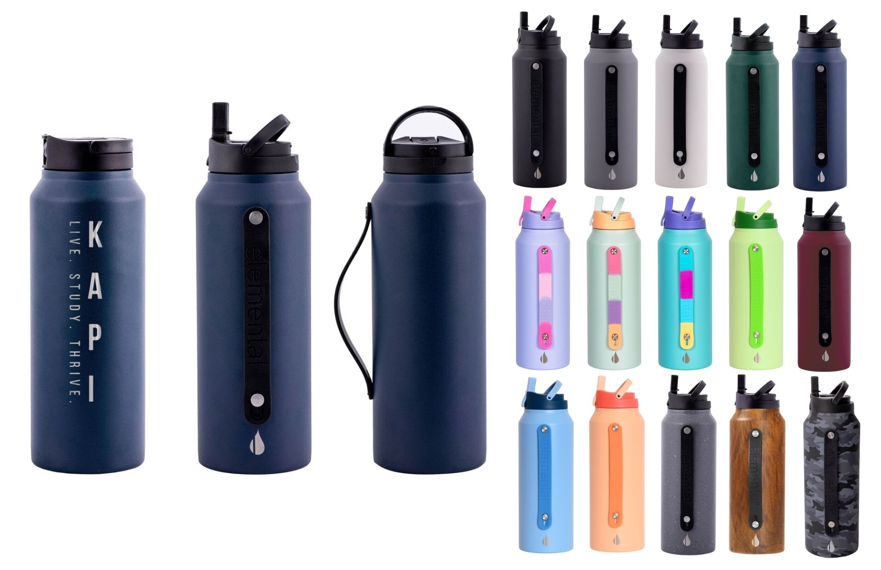 Elemental® Iconic Sport 32oz Stainless Steel Water Bottle - Vacuum Insulated 22
