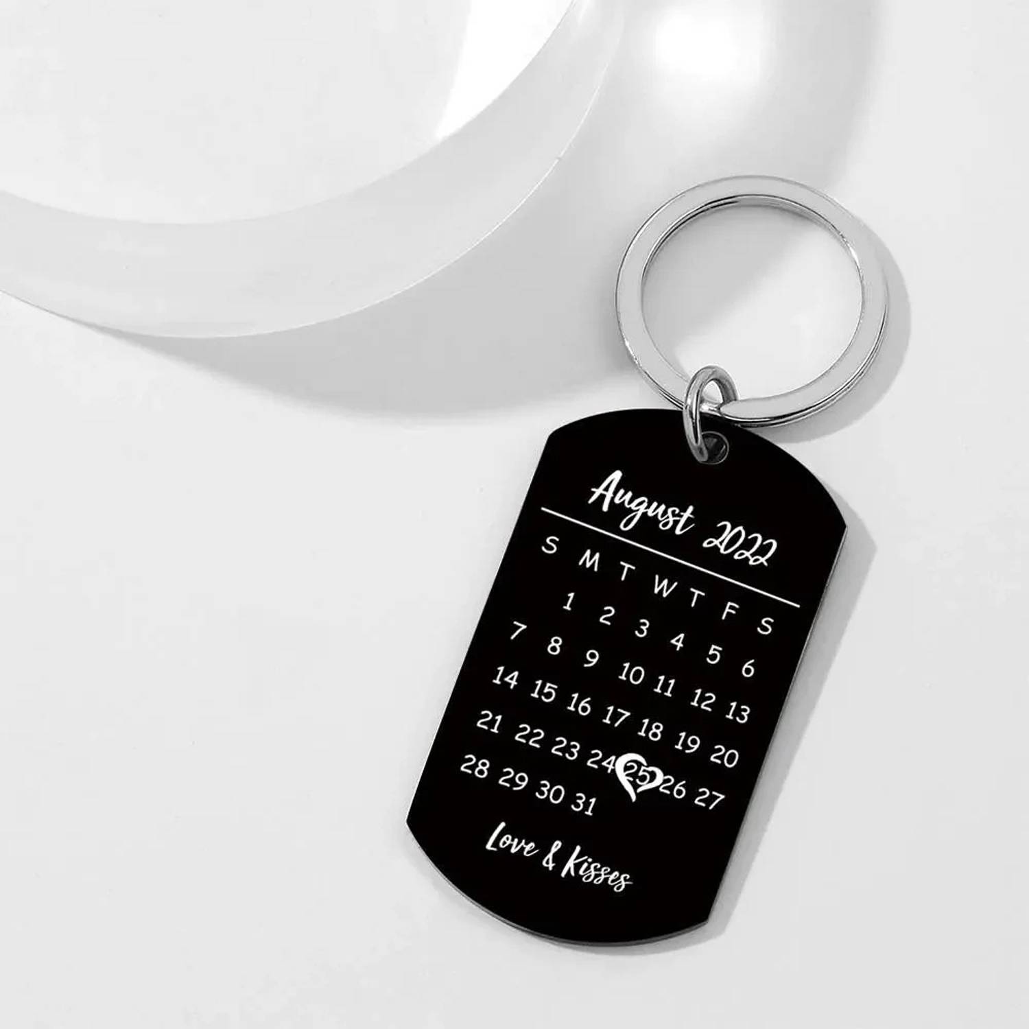 Custom Stainless Steel Military Dog Tag Keychain 5