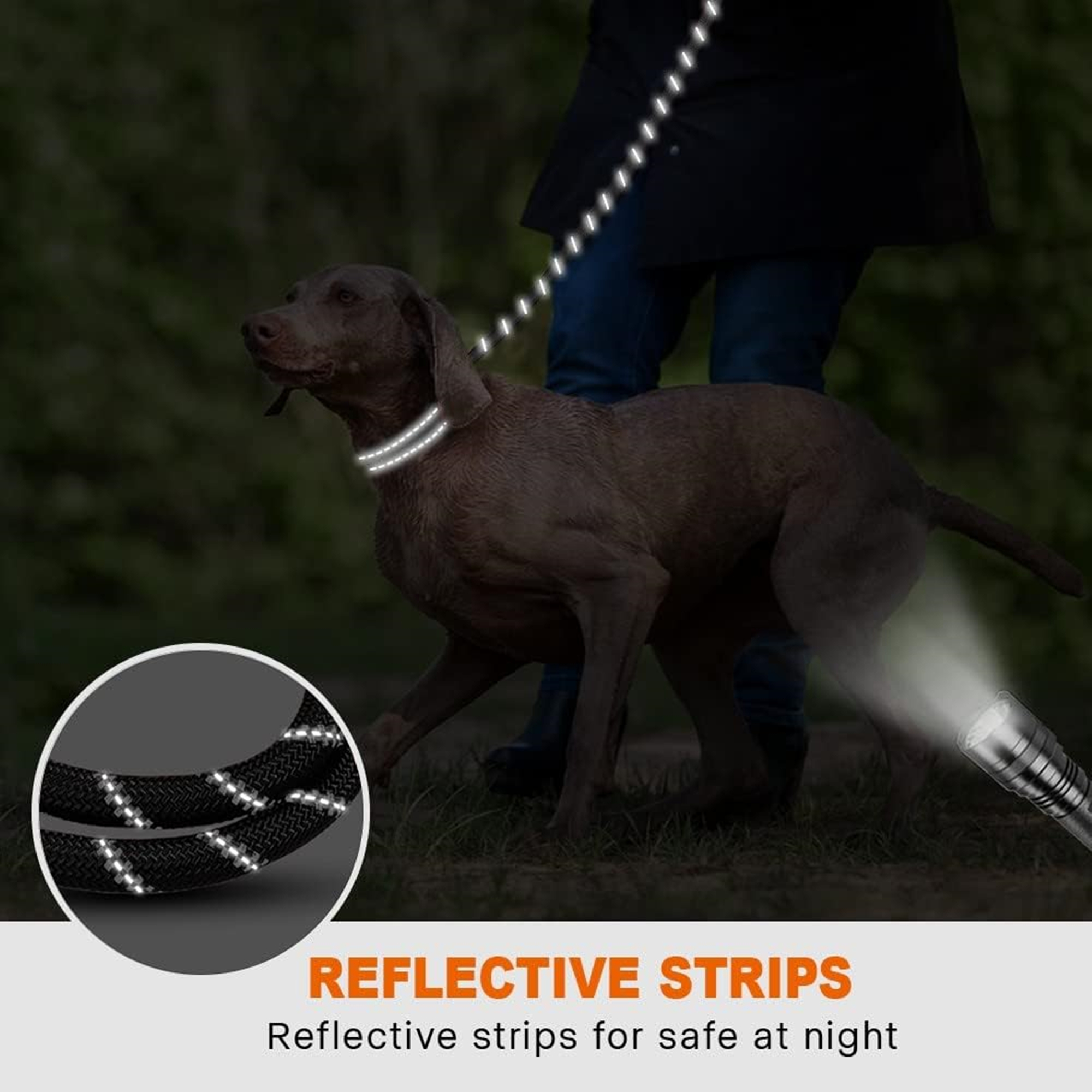 5 FT Reflective Dog Leash With Comfortable Padded Handle 5